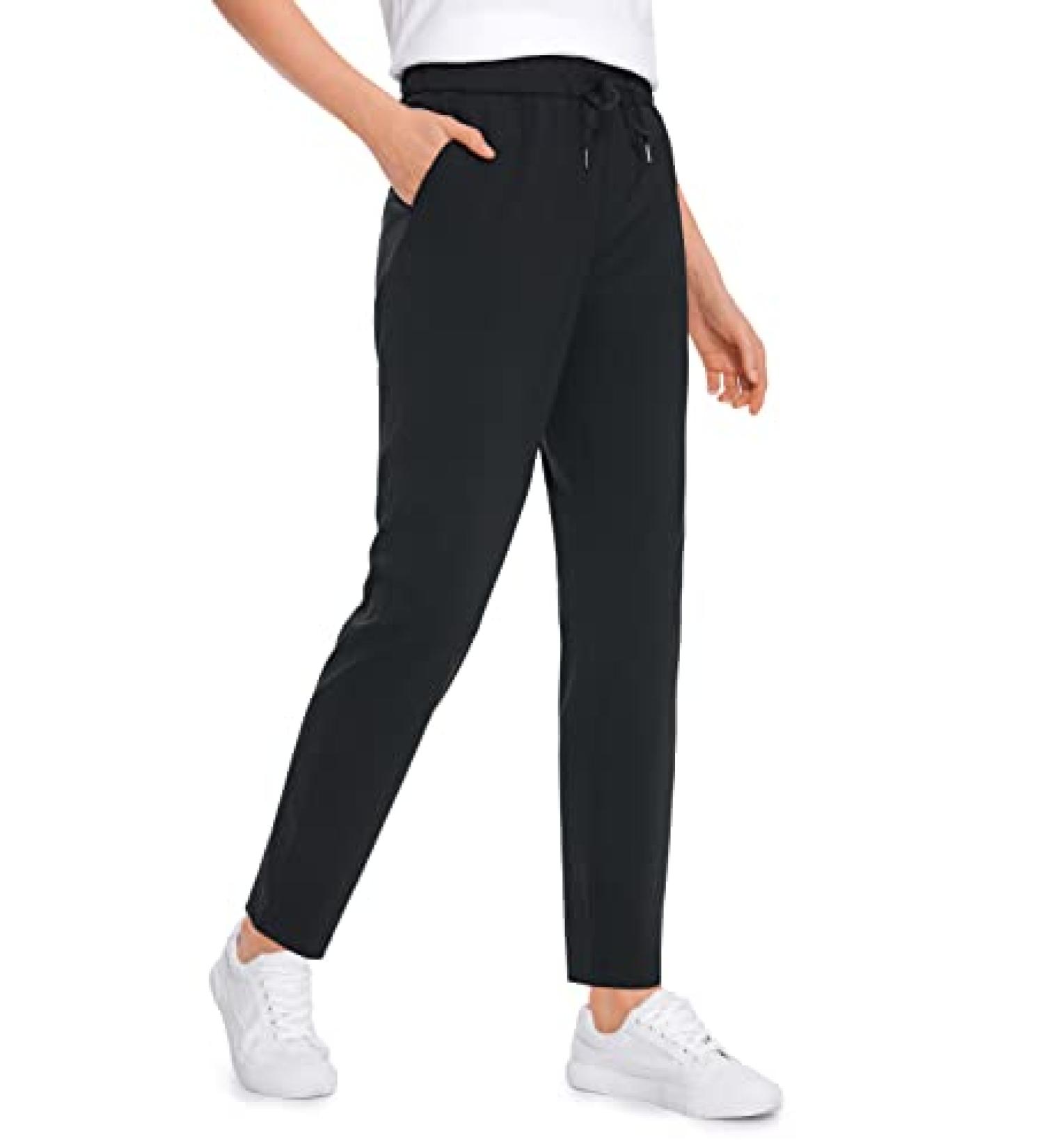 CRZ YOGA Women's Tall 29 4-Way Stretch Golf Pants - Black, Large - Buy Online on GoSupps.com