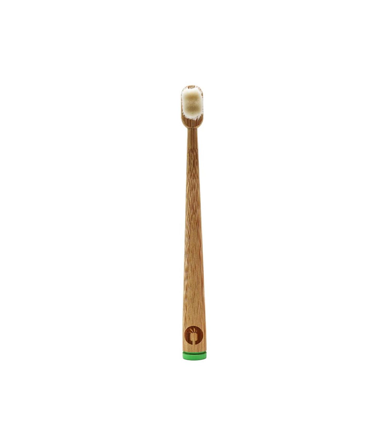 Toni Fresh Bambini Bamboo Toothbrush (Green) - Eco-Friendly Kids' Toothbrush for Healthy Smiles | International Shipping Available - Buy Online on GoSupps.com