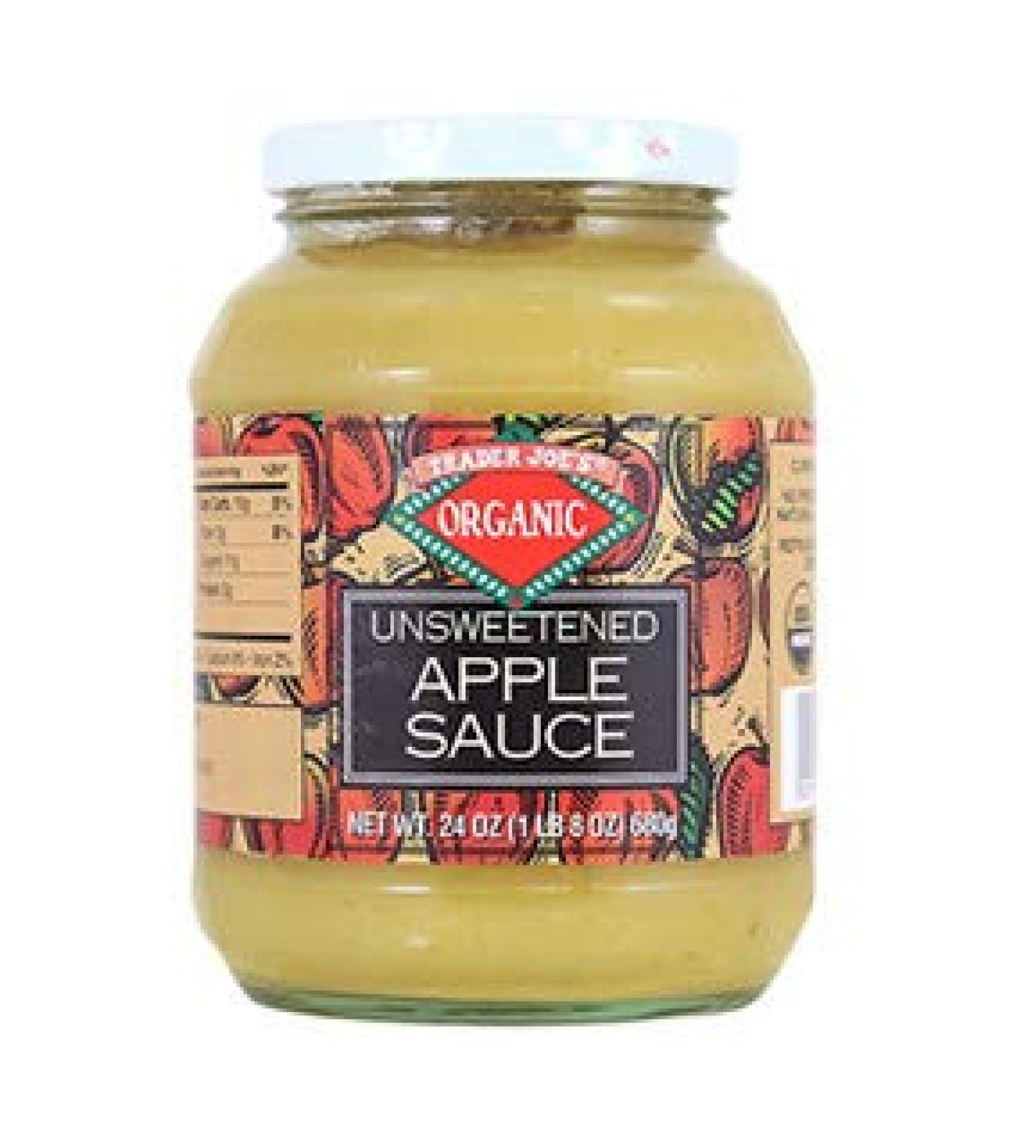 Trader Joes Organic Unsweetened Applesauce 24 oz - Pack of 2 - Natural, No Sugar Added - Buy Online on GoSupps.com