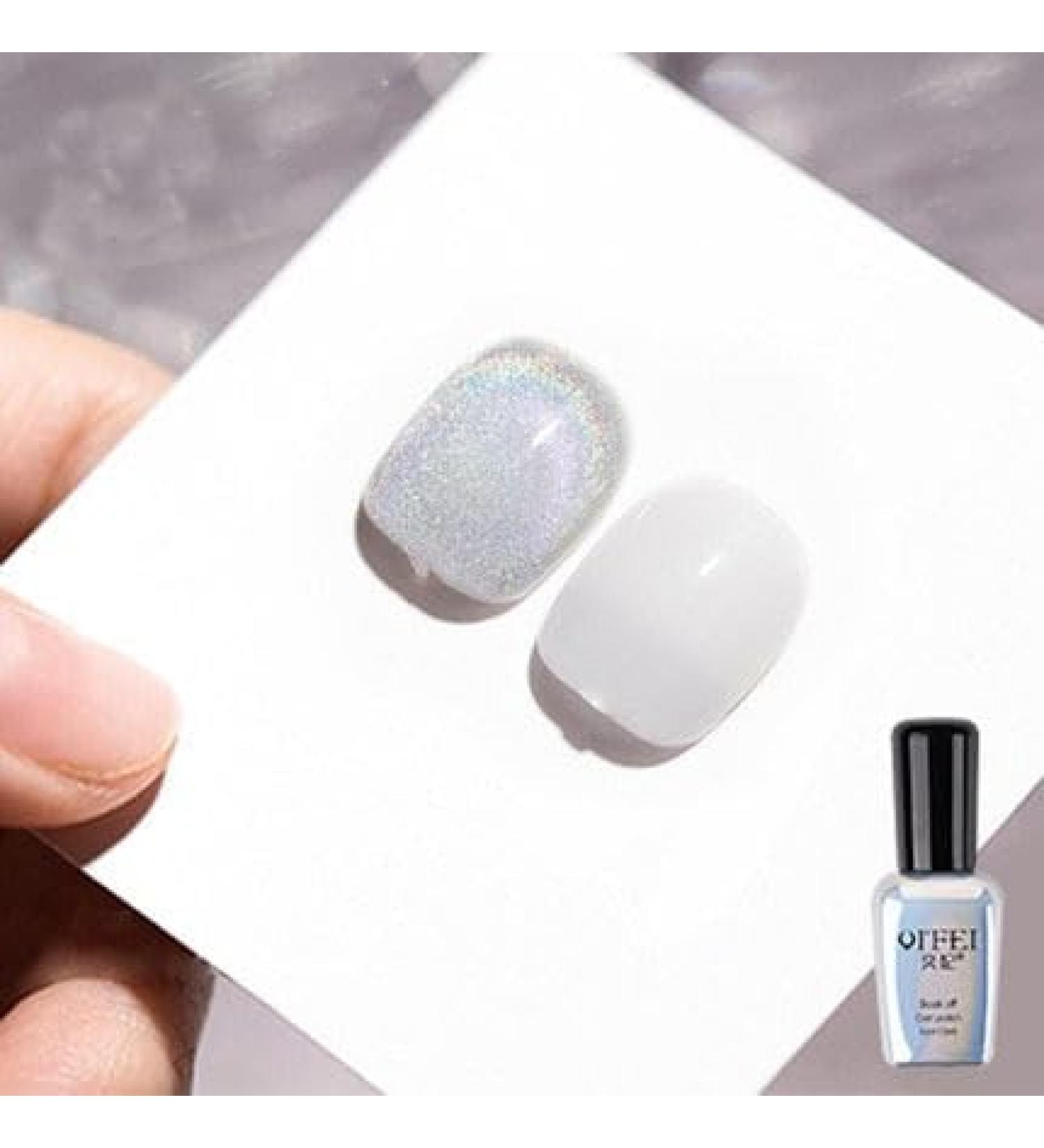 Laser Cat Eye Gel Nail Polish Shiny Nail Varnish Soak Off UV LED Gel for Nail Art Easy Apply Manicure Gel Lacquer - (Color: Milk White) - Buy Online on GoSupps.com