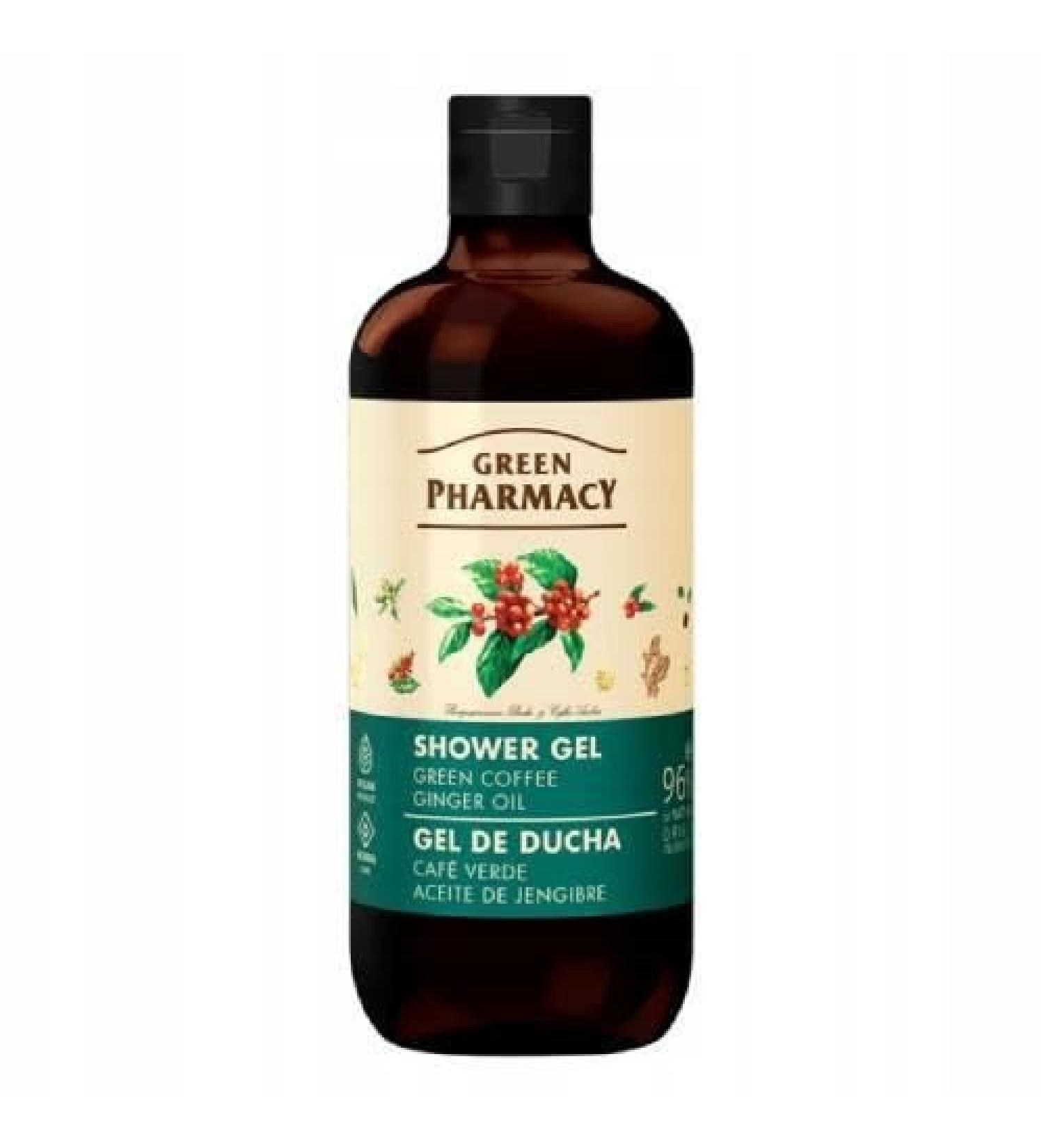 GREEN PHARMACY Green Pharmacy Green Coffee & Ginger Oil Shower Gel 500ml Nourishes & Tones Skin