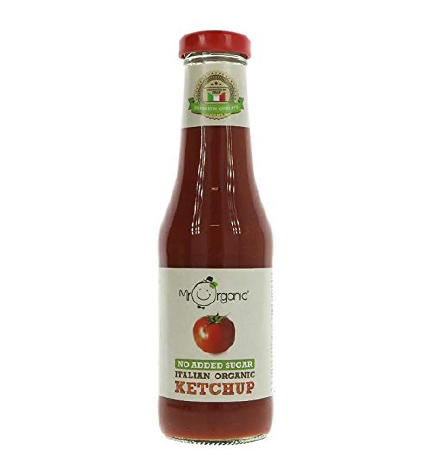 Mr Organic No Sugar Added Ketchup 480g (Pack of 6)