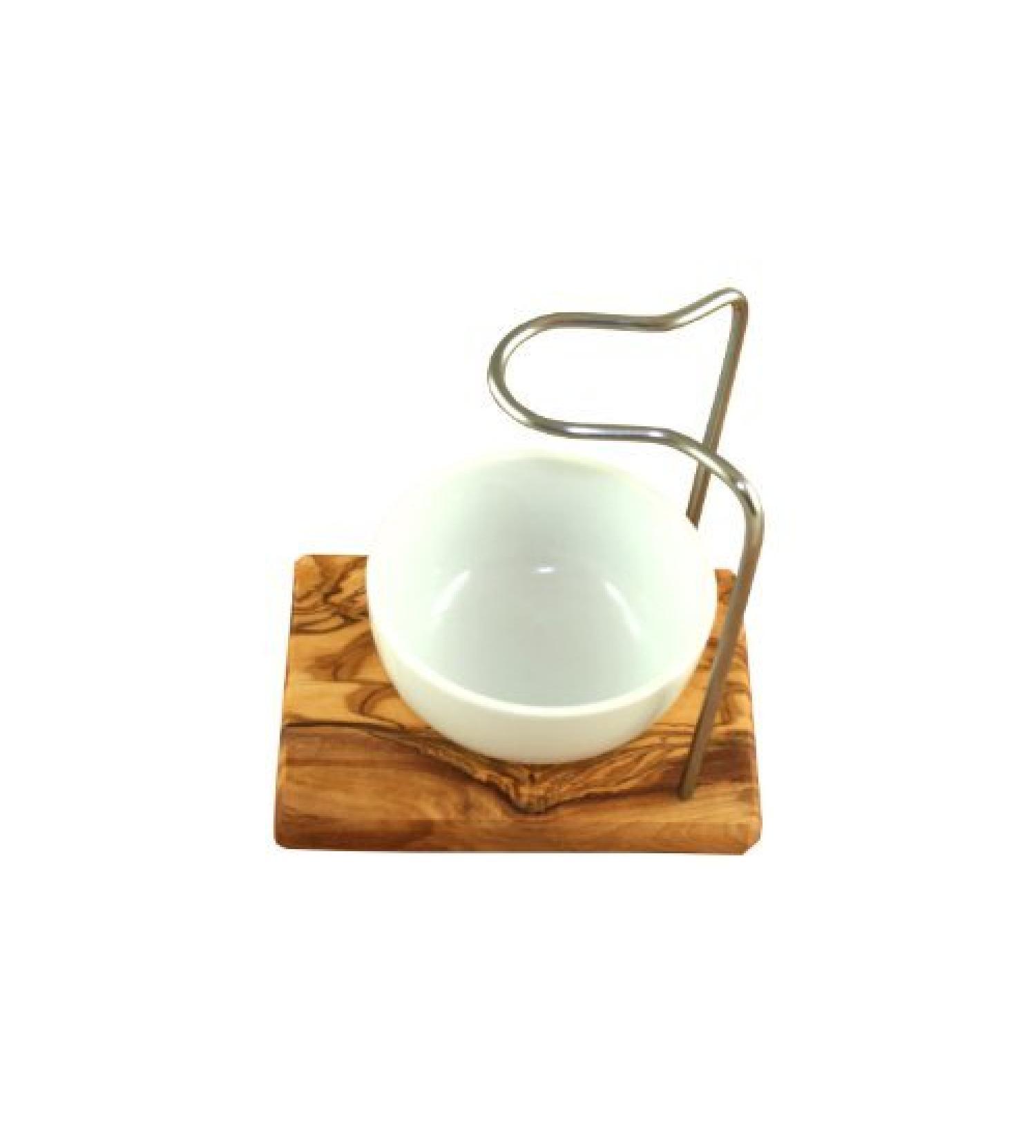 DOM Shaving brush holder made of olive wood Type 1 by DOM The Olive Wood Manufactory