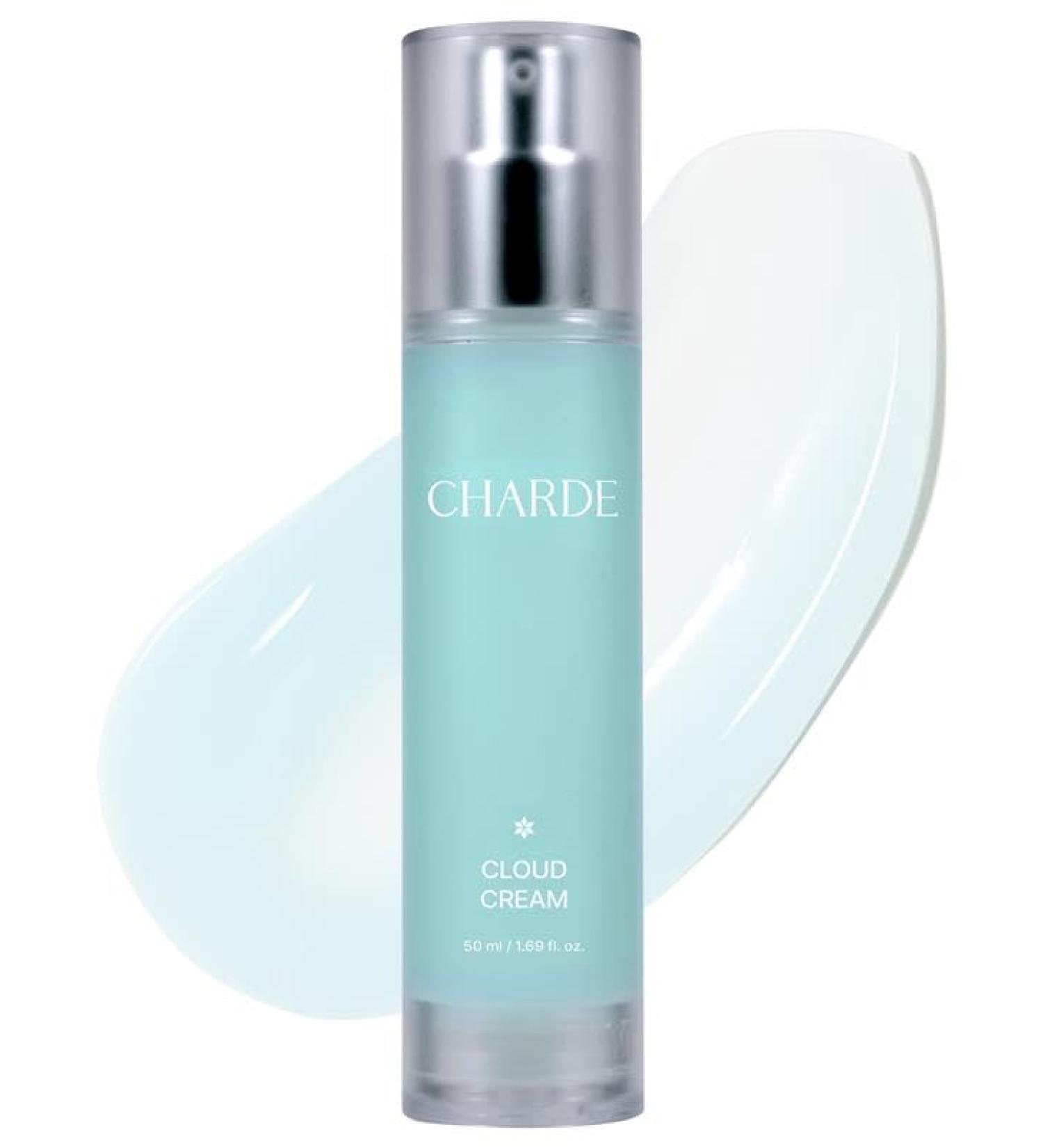 CHARDE Cloud Cream | Lightweight Gel Cream for Face & Neck Hydrating & Firming Look with Collagen & Peptides Korean Skincare Moisturizer (50ml) - Buy Online on GoSupps.com