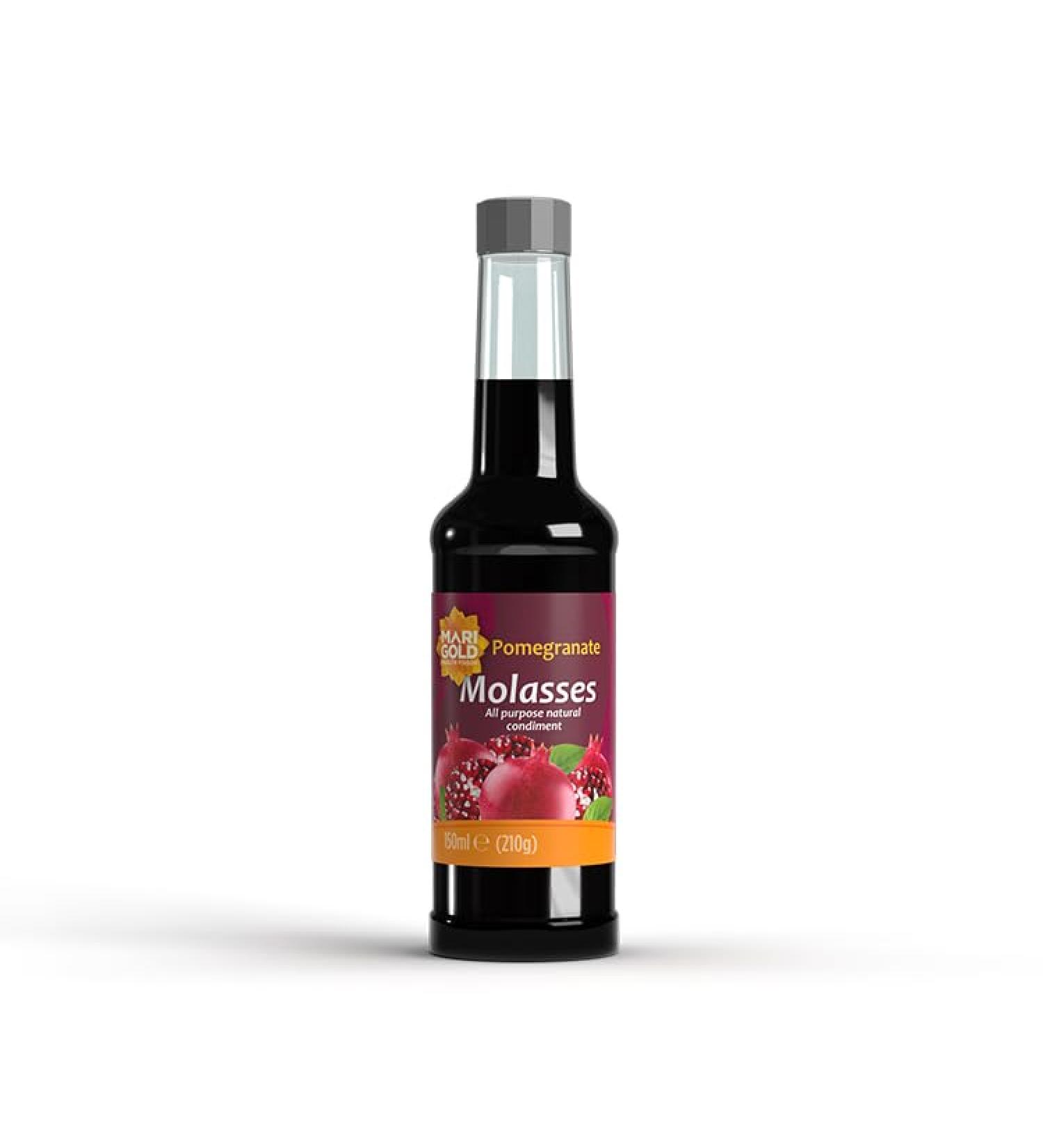 Marigold Health Foods 100% Pomegranate Molasses - Vegan & Gluten Free - 150ml (Pack of 6) Pomegranate Pack of 6