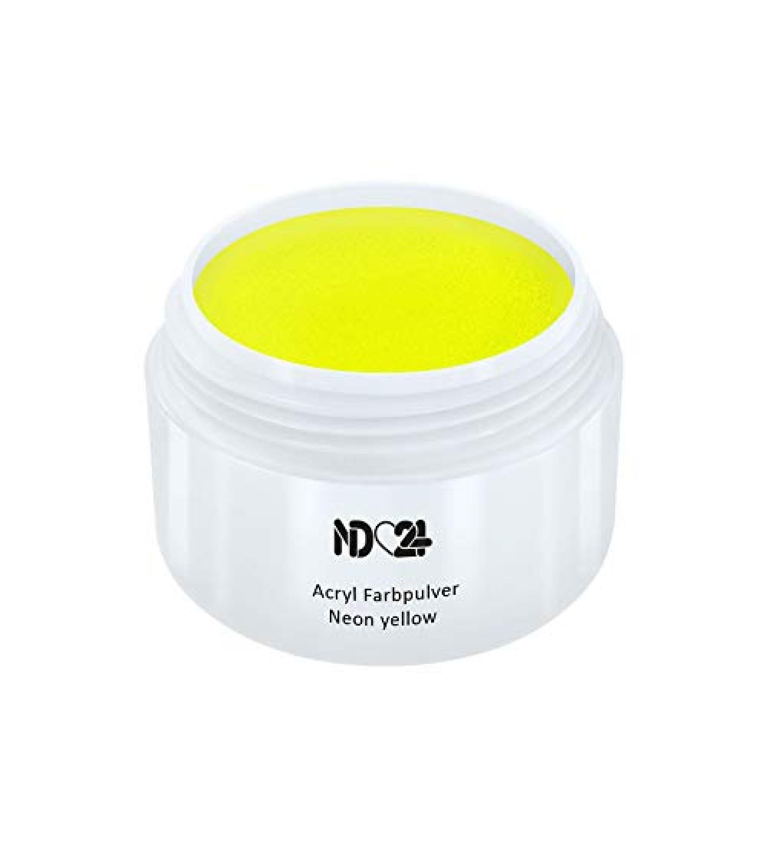 Acrylic Color Powder Neon Yellow - Studio Quality 5g for Nail Art & Craft - Finest International Shipping - Buy Online on GoSupps.com