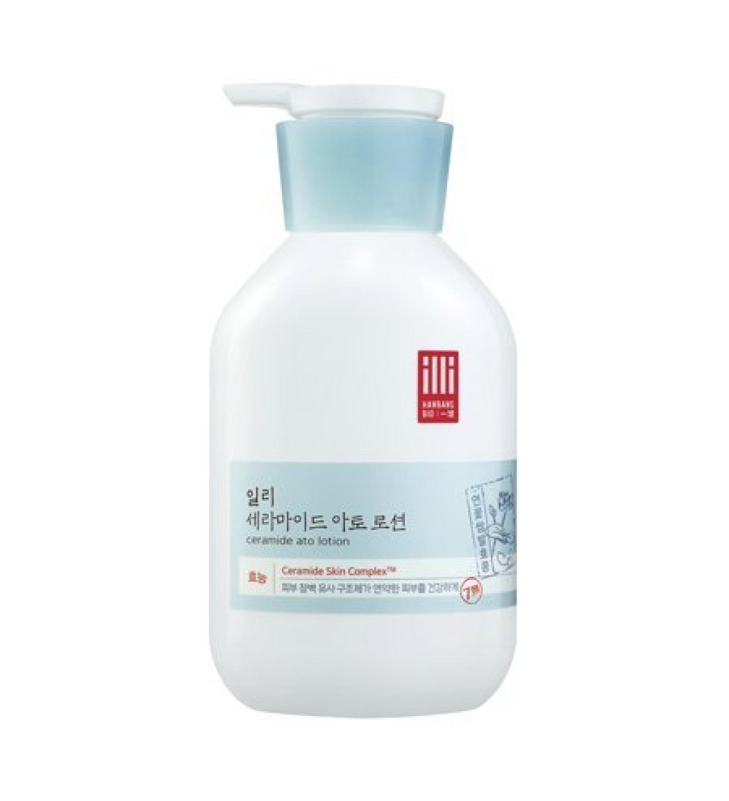 ILLIYOON Ceramide Ato Lotion 350ml - All Skin Types for Adults & Kids, Face & Body - Buy Online on GoSupps.com
