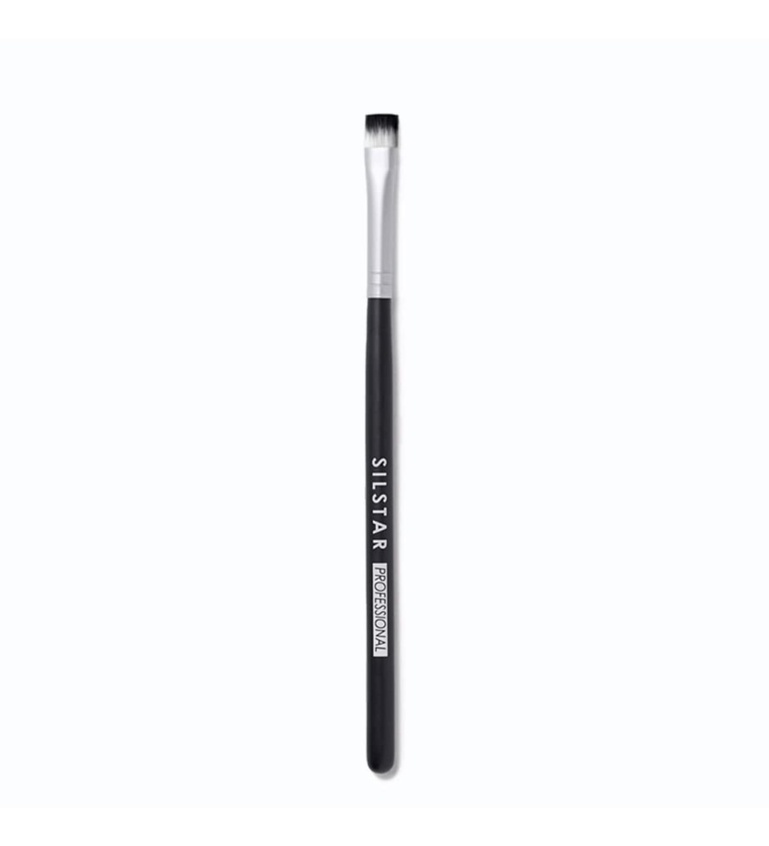 Silstar Professional Square Flat Liner Brush - Cruelty-Free Synthetic Hair Makeup Brush with Natural Birch Handle | Flawless Application Made in Korea - Buy Online on GoSupps.com
