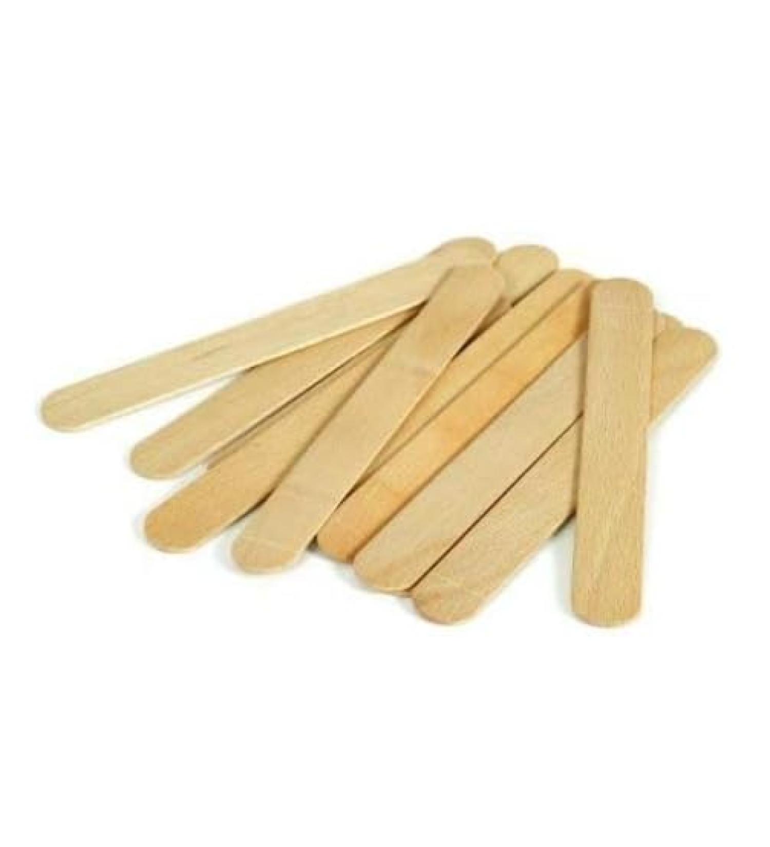 RELMOS Waxing Spatulas Tongue Depressors Large Wax Tatoo Hair Removal Birch Wood - Thick (Quantity: 100) 100 Count - Buy Online on GoSupps.com