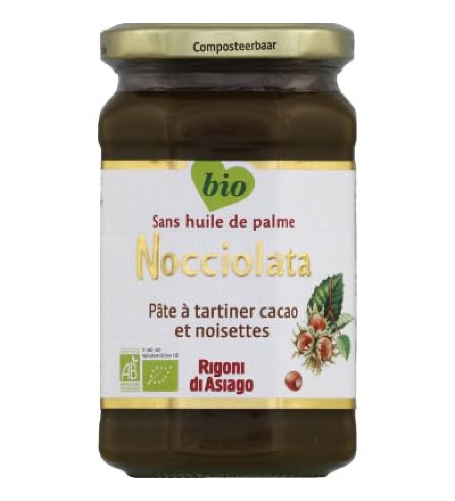 Rigoni di Asiago Nocciolata Organic Cocoa and Hazelnut Spread Without Palm Oil - The 325g jar