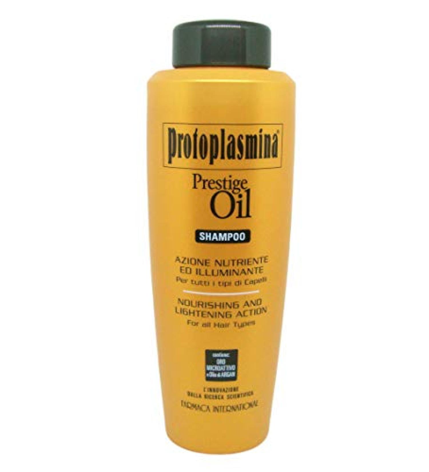 Luv Me Care Protoplasmine Prestige Oil Bath/Shampoo 1000ml Nourishing Regenerating and Illuminating Anti-Aging with Argan Oil and Camellia Oil