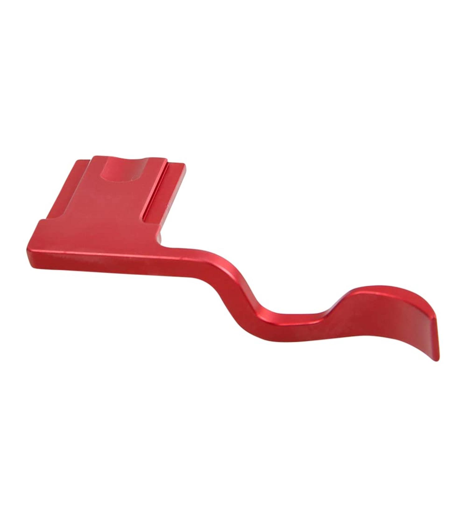 Fujifilm XT-1 XT-2 XT-3 XT-4 Metal Hot Shoe Thumb Grip - Red | Stable Thumb Rest for Slow Shutter Speeds | Foto&Tech - Buy Online on GoSupps.com