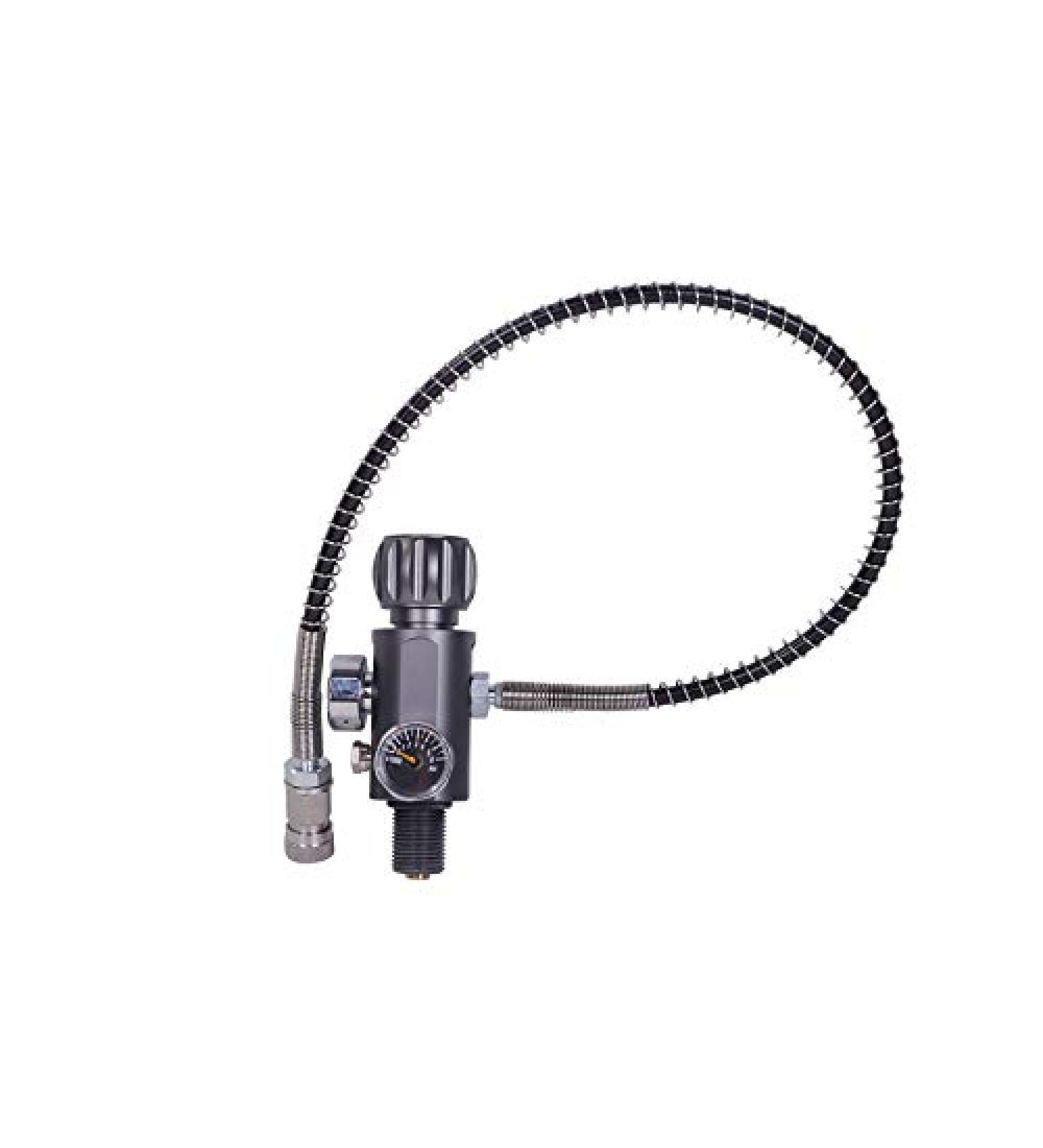 Paintball Fill Station Dual Gauge Valve - 4500psi with 20 High Pressure Hose - Buy Online on GoSupps.com