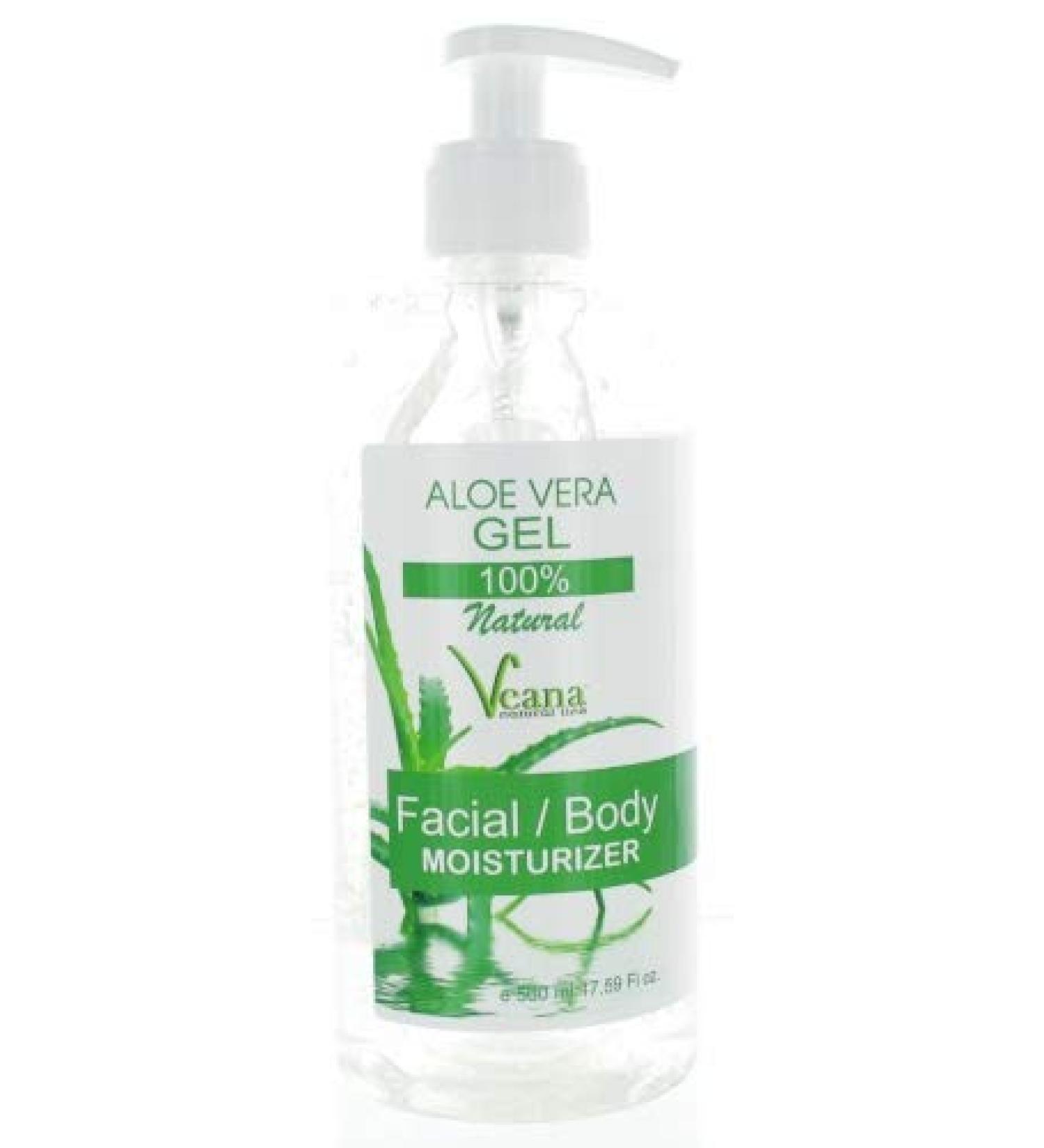Veana 100% natural aloe vera gel (500 ml) for sunburn insect bites and inflammation effective against acne psoriasis atopic dermatitis and rosacea Quality