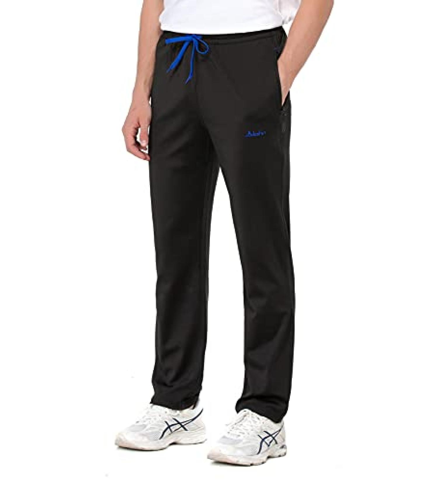Men's Workout Athletic Pants - Elastic-Waist Drawstring for Sport, Exercise & Travel - Quick-Dry Stretchy - X-Large - Buy Online on GoSupps.com