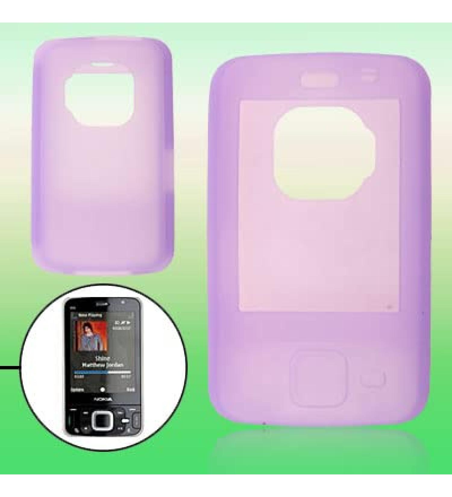 Ruilogod Soft Protective Purple Silicone Skin Case Cover for N96