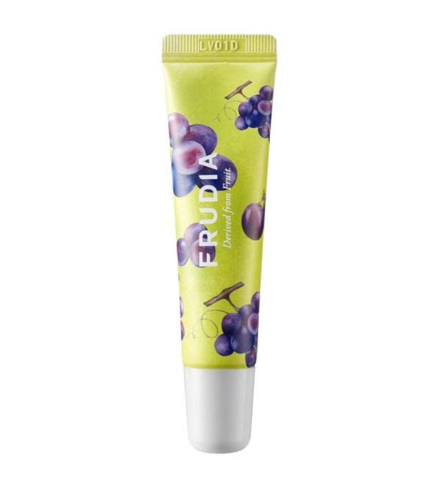 FRUDIA Grape Honey Chu Lip Essence | Korean Lip Balm for Men & Women | Organic Lip Balm Tubes for Lip Care | Lip Repair for Dry Cracked Lips w/Grape Extract | Essence Lip Oil (Pack of 1  0.33 Fl oz)