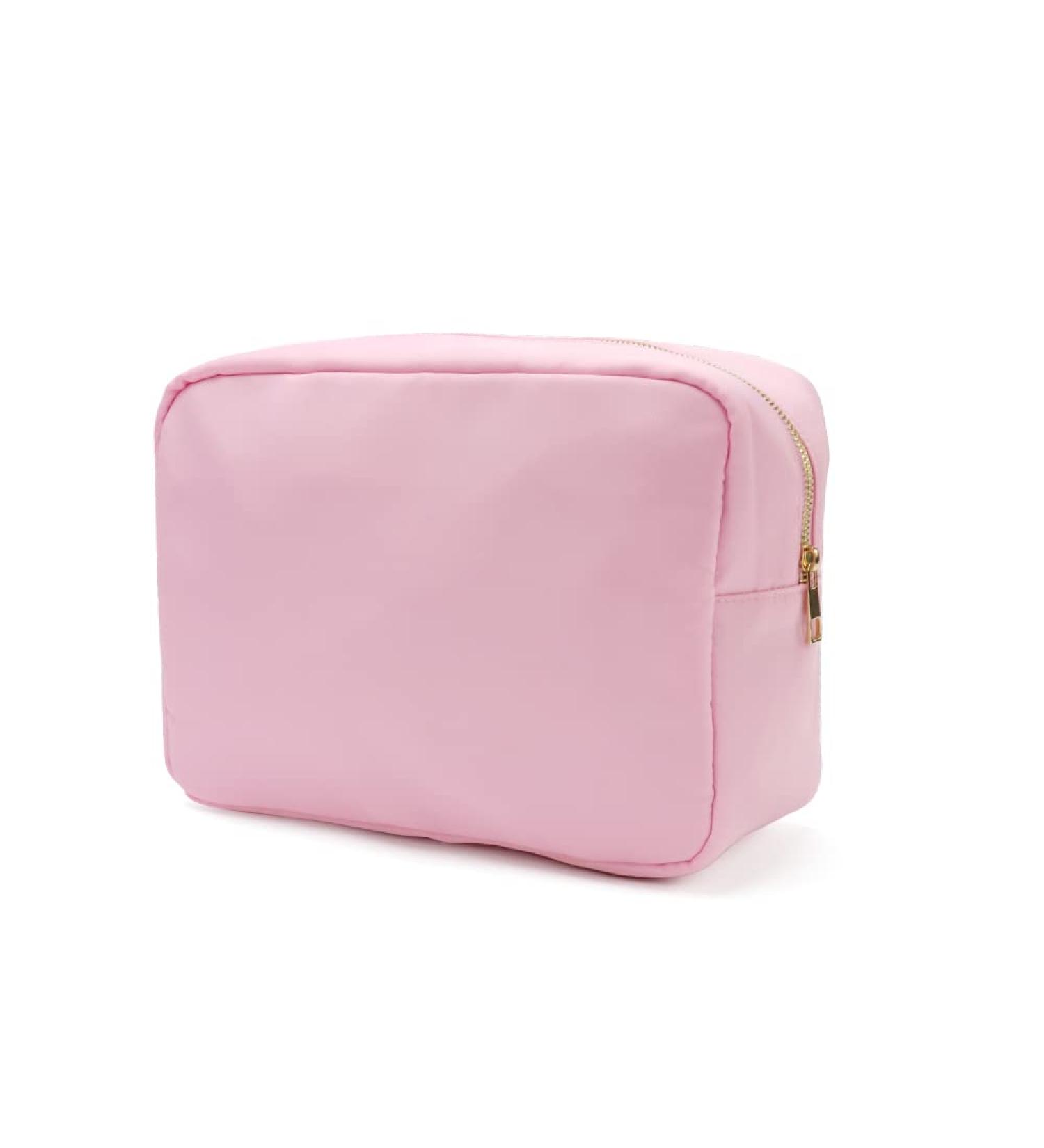 Kaymey XL Nylon Travel Cosmetic Bag Makeup Pouch Case - Pink - Buy Online on GoSupps.com