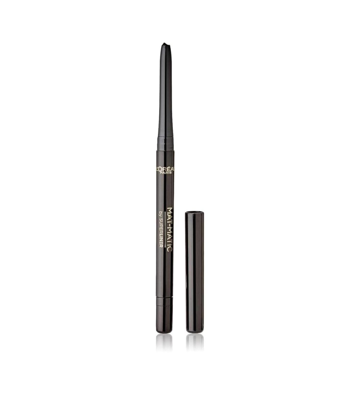L'Or al Paris Waterproof Eyeliner with Matte Finish 12h Hold Super Liner Mat-Matic No. 01 Ultra Black 1 x 0.3 g