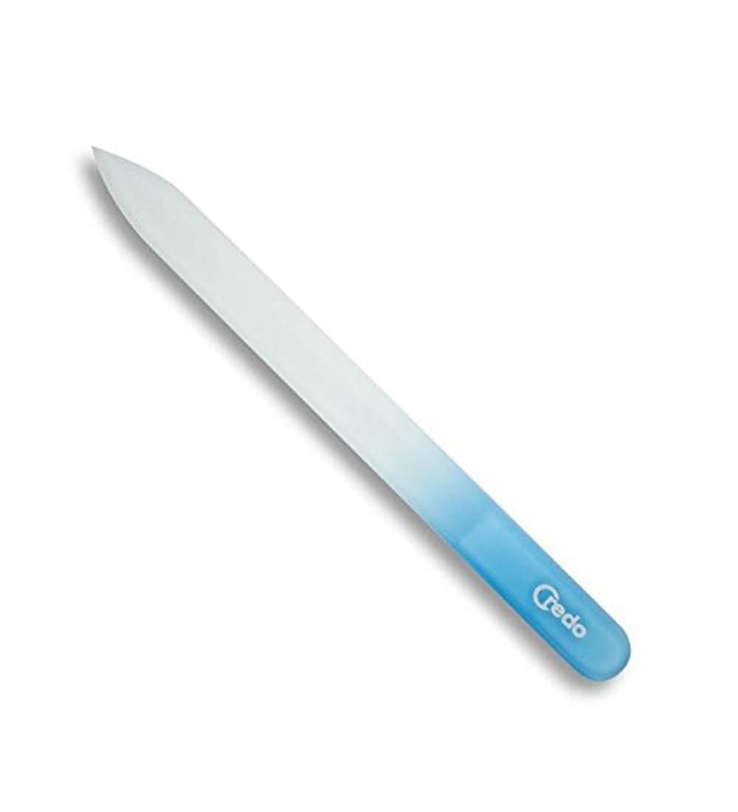 Credo Solingen Manicure Crystal Glass Nail File 140 mm Pop Art Green