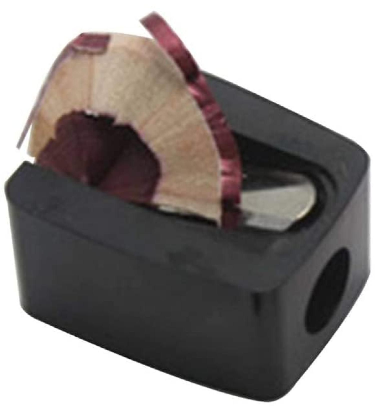 Practical Beauty Eyebrow Pencil Comb & Sharpener - Black | 1Pc for Convenient Makeup - Buy Online on GoSupps.com