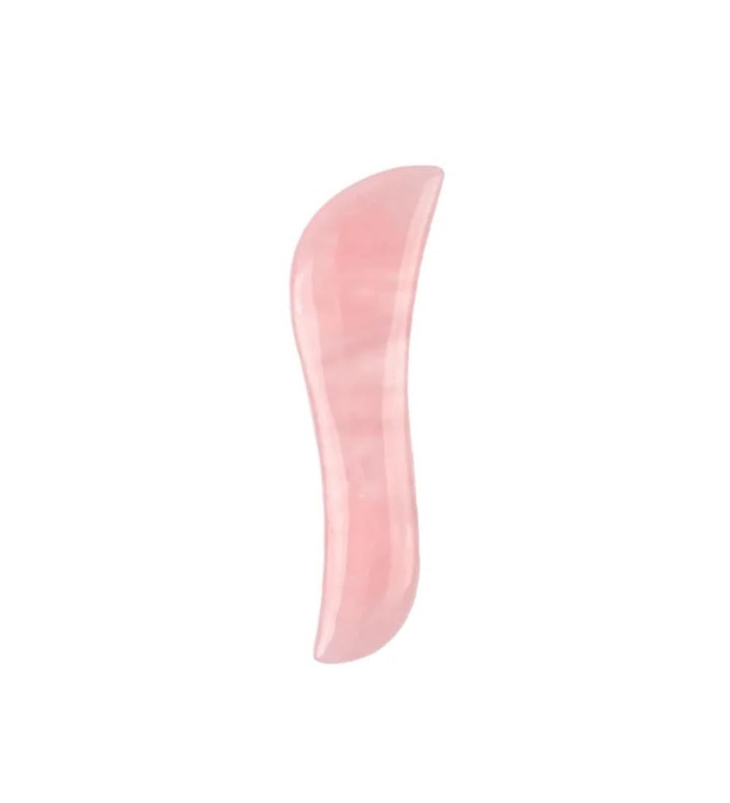 Rose Quartz Gua Sha Tool - Beauty Face Massager for Lifting & Firming | Skin Eye Crystal Stone | International Shipping - Buy Online on GoSupps.com