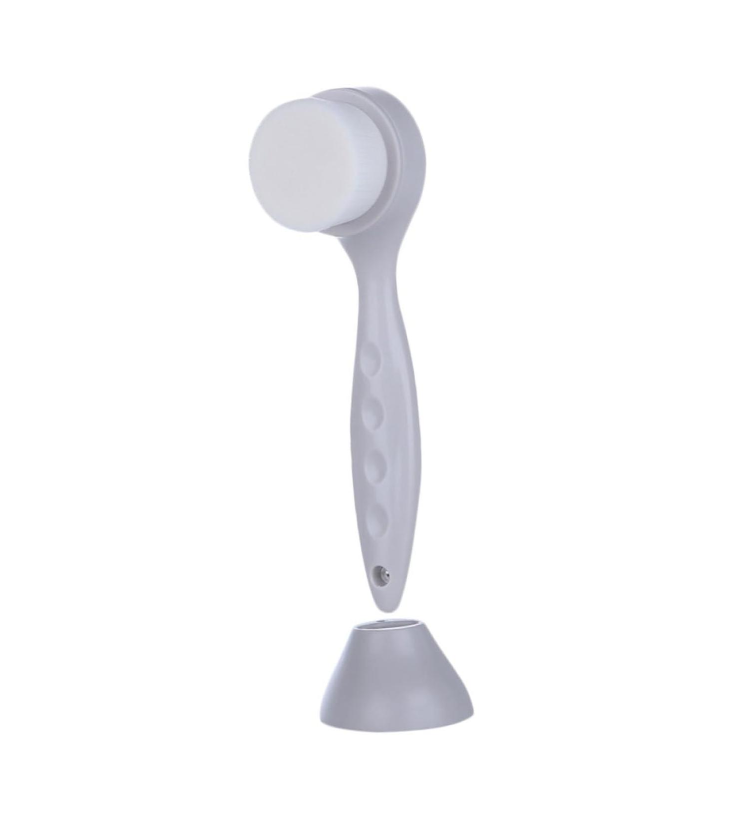Manual Face Brush - Deep Cleansing Facial Brush & Scrubber for Radiant Skin | Pore Cleanser & Skincare Tool with Holder - Buy Online on GoSupps.com