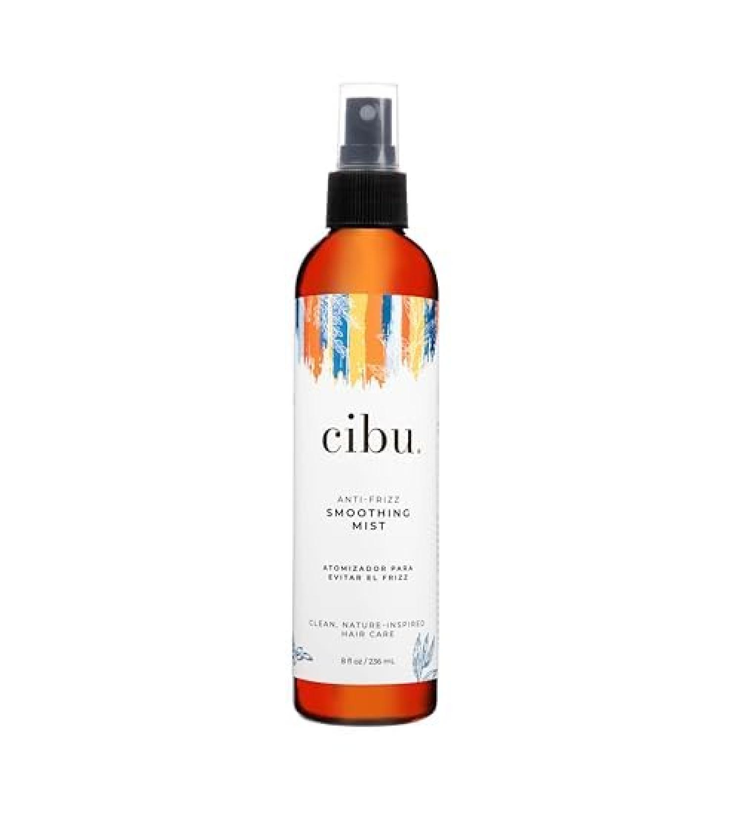 CIBU Anti-Frizz Smoothing Spray | Rice Protein and Keratin Treatment | No Heat Damage Silky Hair Product | 8oz Anti-Frizz Spray