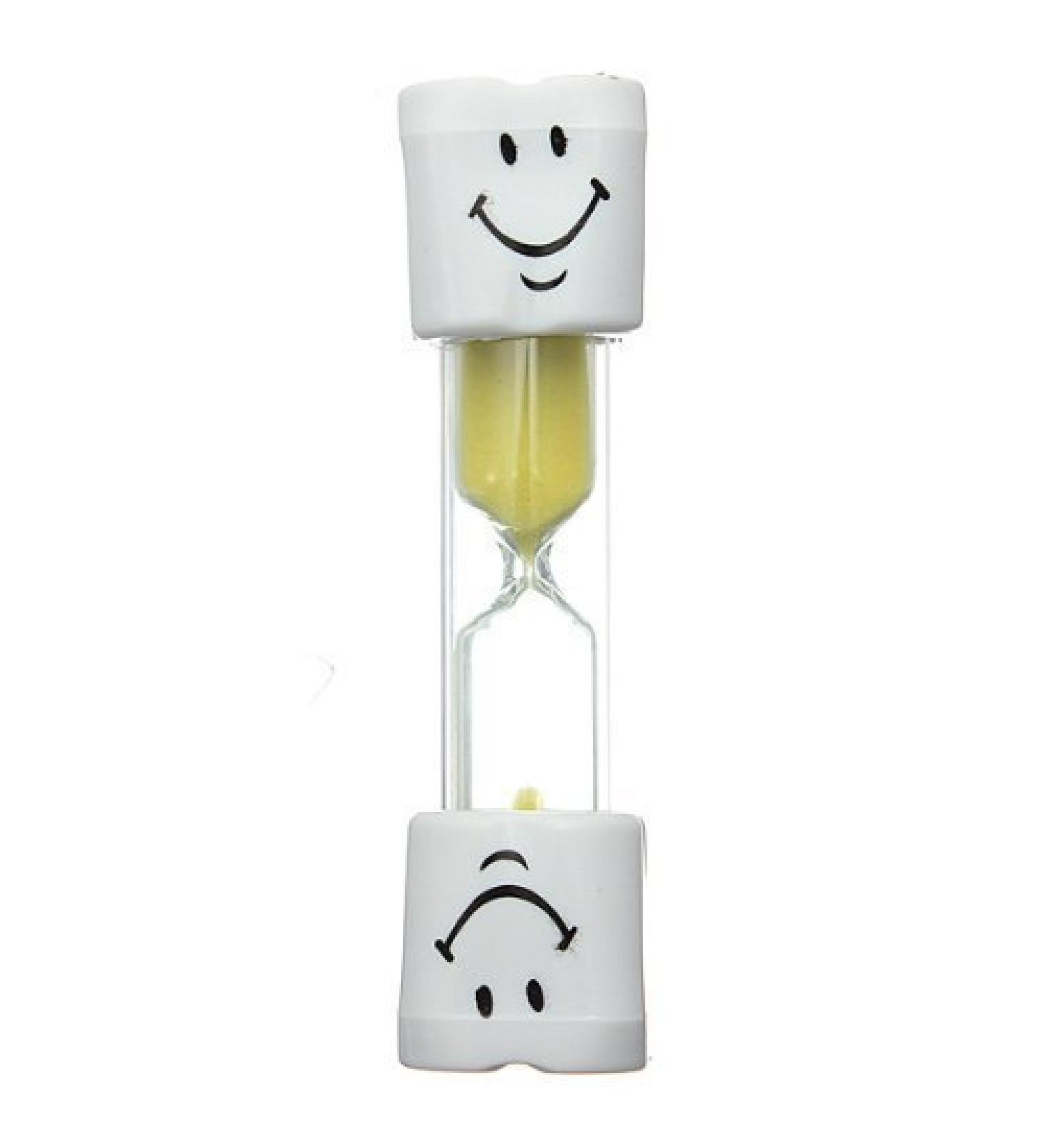 AKORD Children s Sandglass Timer for Brushing Teeth Toothbrush Timer Yellow 2 Minutes
