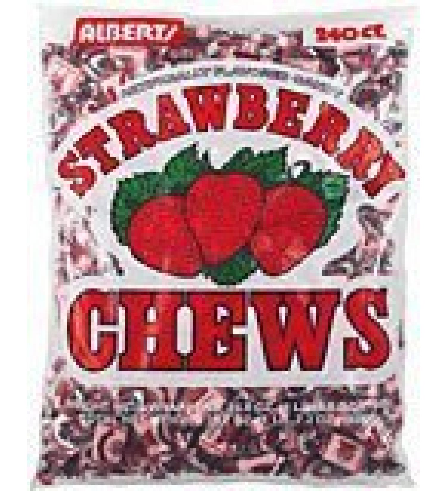 Albert's Fruit Chews - Strawberry Flavor (240 Candies)