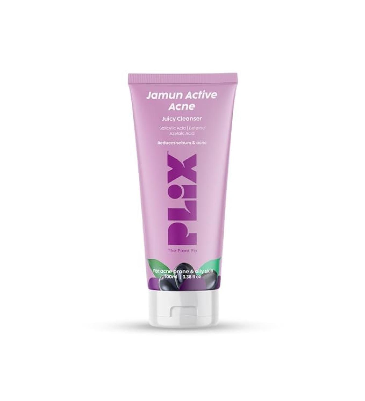 Salicylic Acid Jamun Face Wash Gel for Acne & Oil Control | 100ml Cleanser for Oily Skin | Breakout Treatment for Men & Women - Buy Online on GoSupps.com