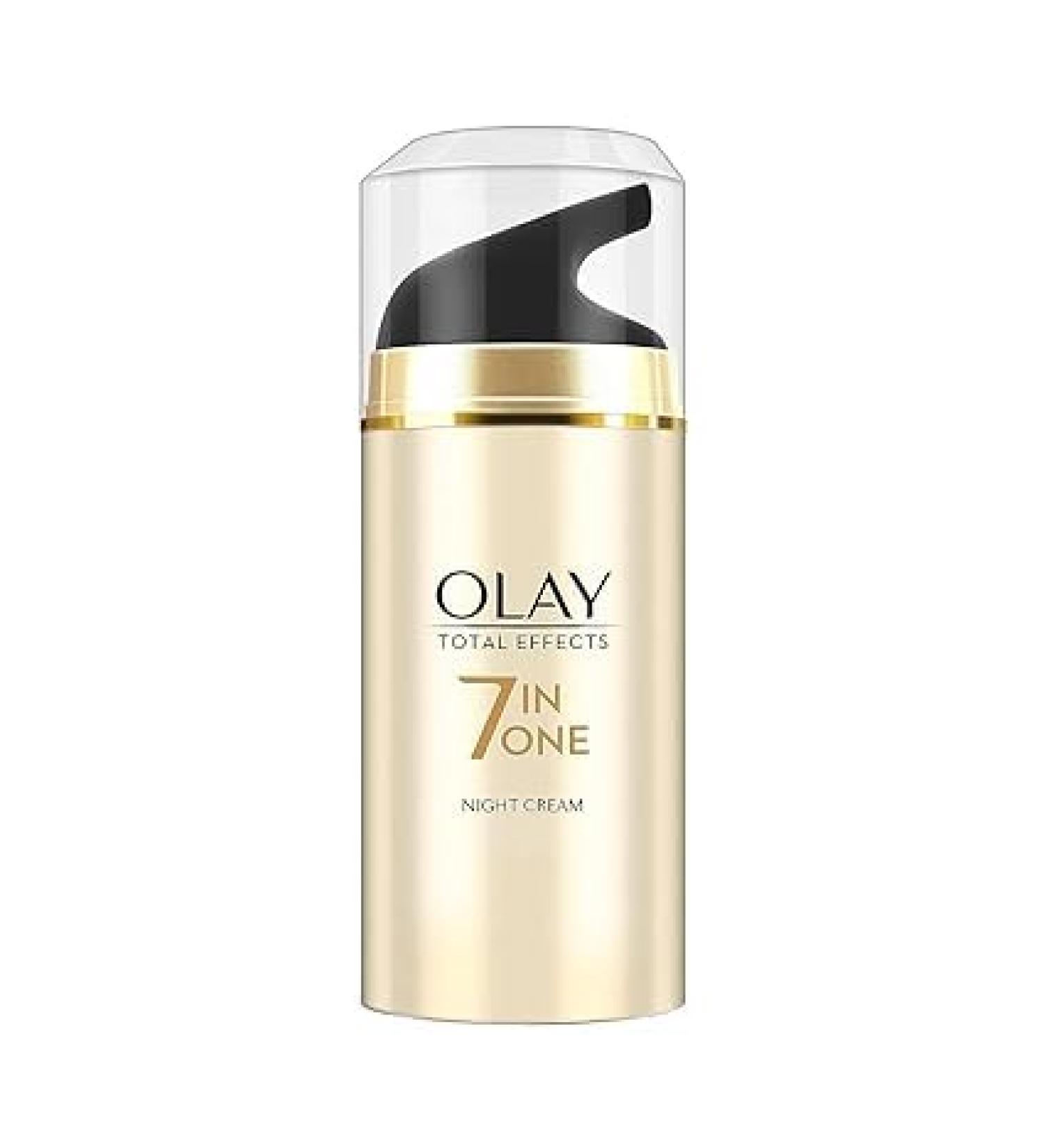 Olay Total Effects Night Cream 50g | Fights 7 Signs of Aging | Niacinamide & Green Tea | All Skin Types | Buy Internationally - Buy Online on GoSupps.com