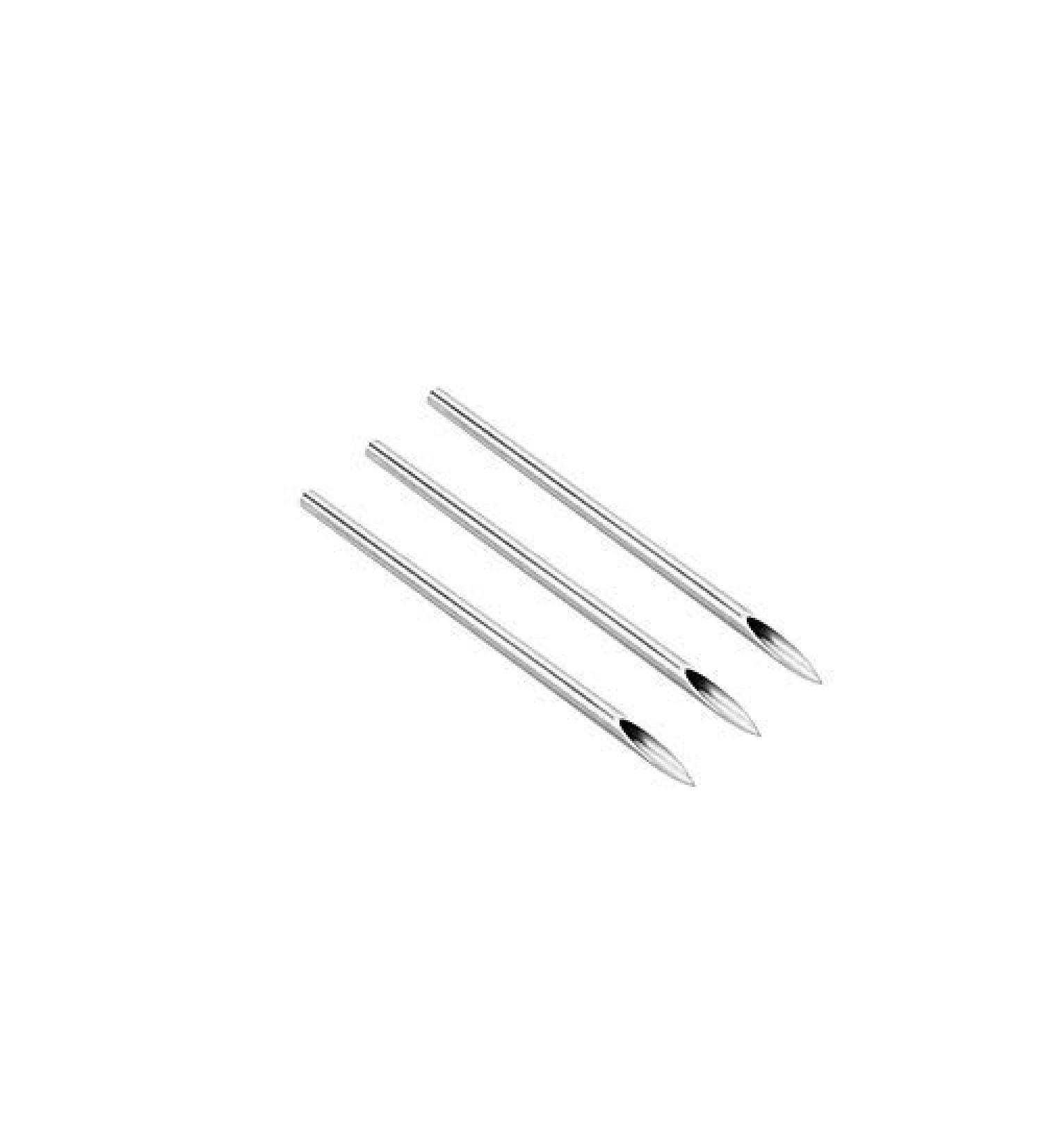 100 Piece Pack 14g Hollow Body Piercing Needles - Surgical Stainless Steel, Super Sharp Tip - Sterilized - Buy Online on GoSupps.com