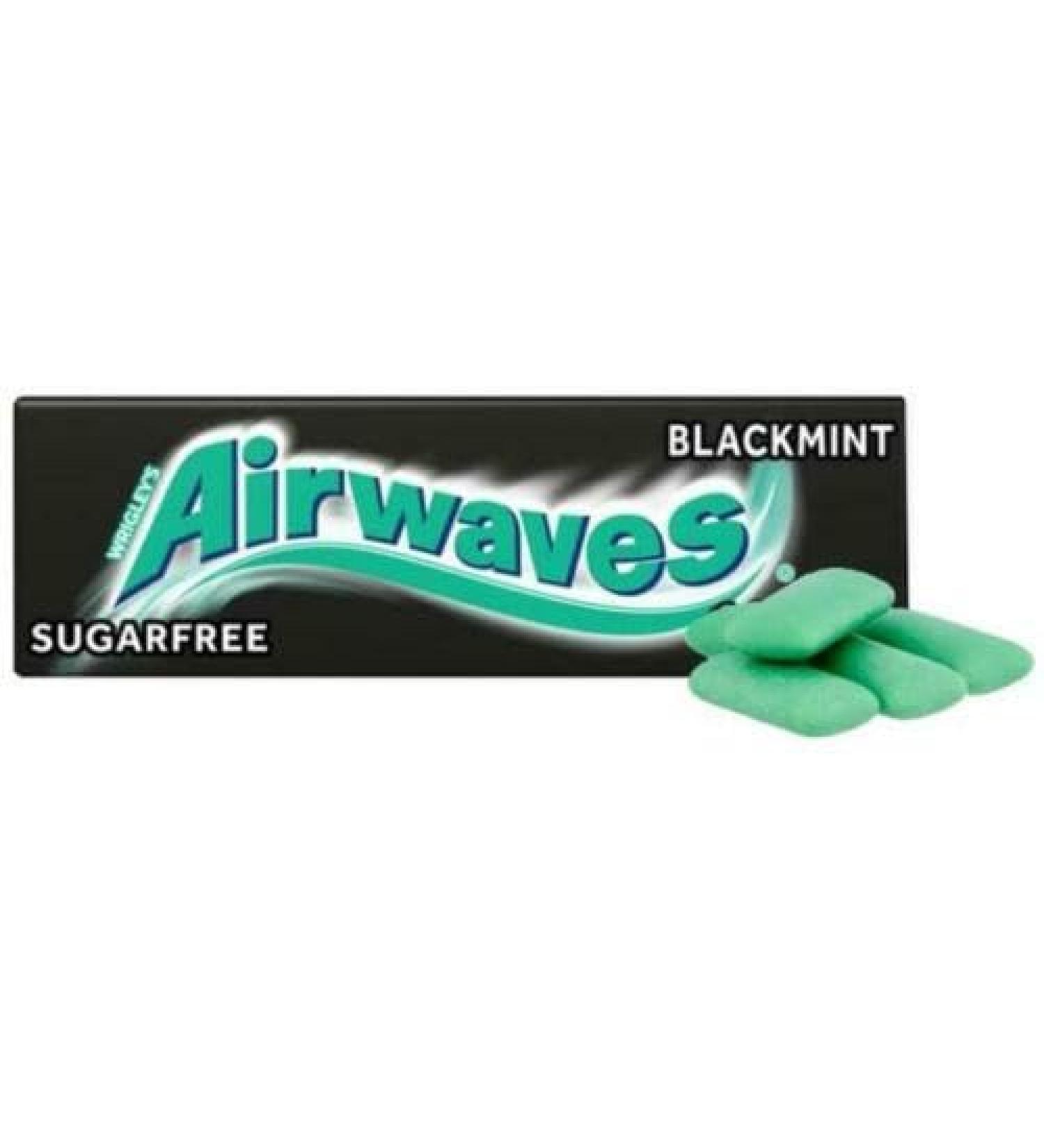 Armona Trading LTD Wrigley's Airwaves Chewing Gum - Black Mint Sugar Free 14g Pack of 5 - International Shipping Available - Buy Online on GoSupps.com