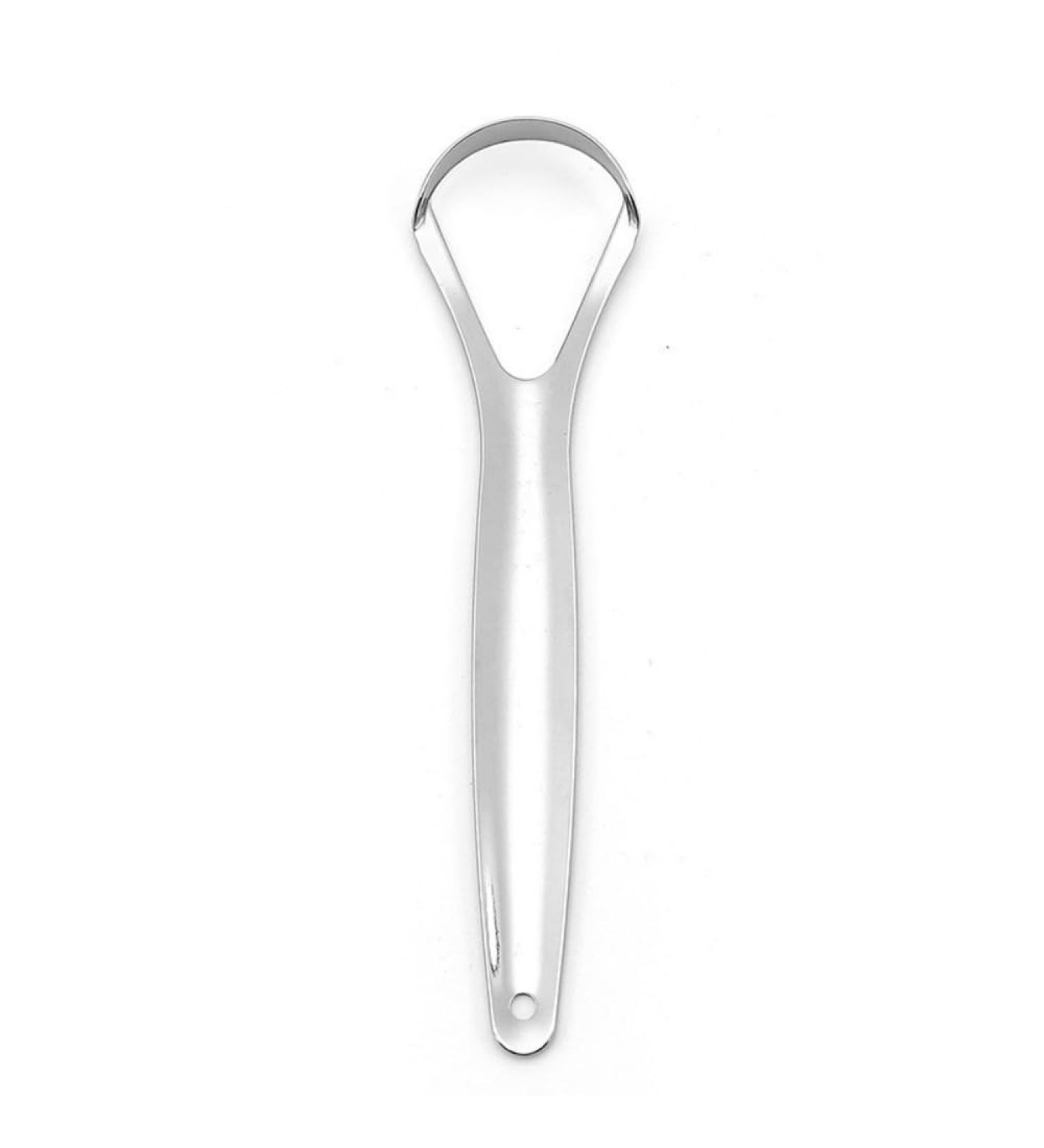Stainless Steel Tongue Scraper - Fight Bad Breath & Maintain Oral Health | Travel Essentials for Fresh Breath|Easy to Use - Buy Online on GoSupps.com