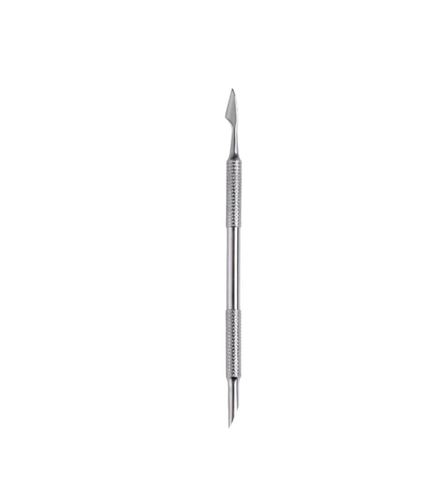 Professional Double Ended Stainless Steel Metal Pusher Metal Silver Cuticle Pusher and Cutter Remover Salon Quality - Buy Online on GoSupps.com