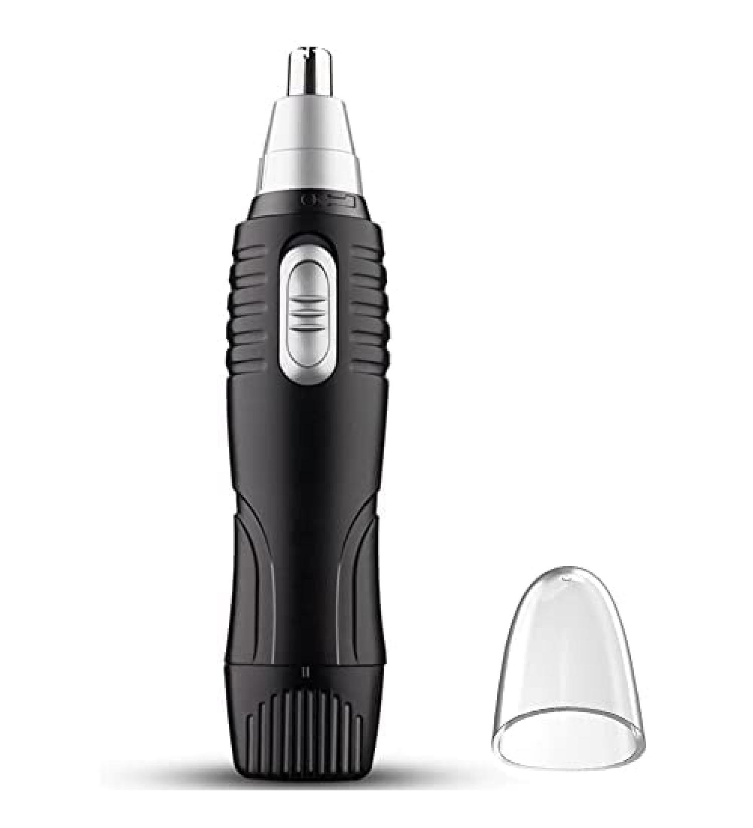 Nose Hair Trimmer & Ear Clipper Cordless Tool with IPX7 Waterproof | Facial Hair Scissor for Men and Women - Black - Buy Online on GoSupps.com