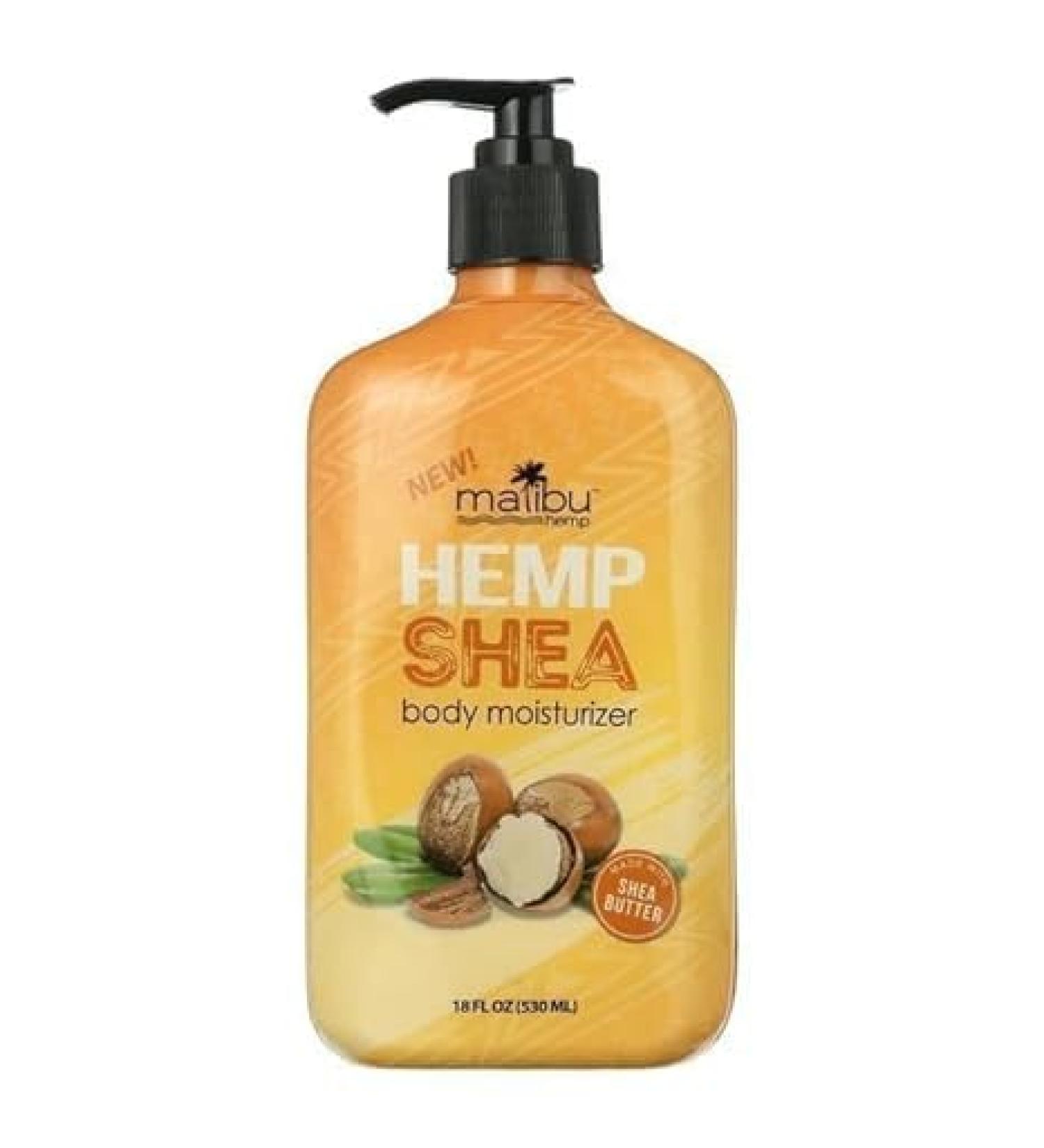 Malibu Hemp Shea Body Moisturizer for Dry Skin 18 fl oz