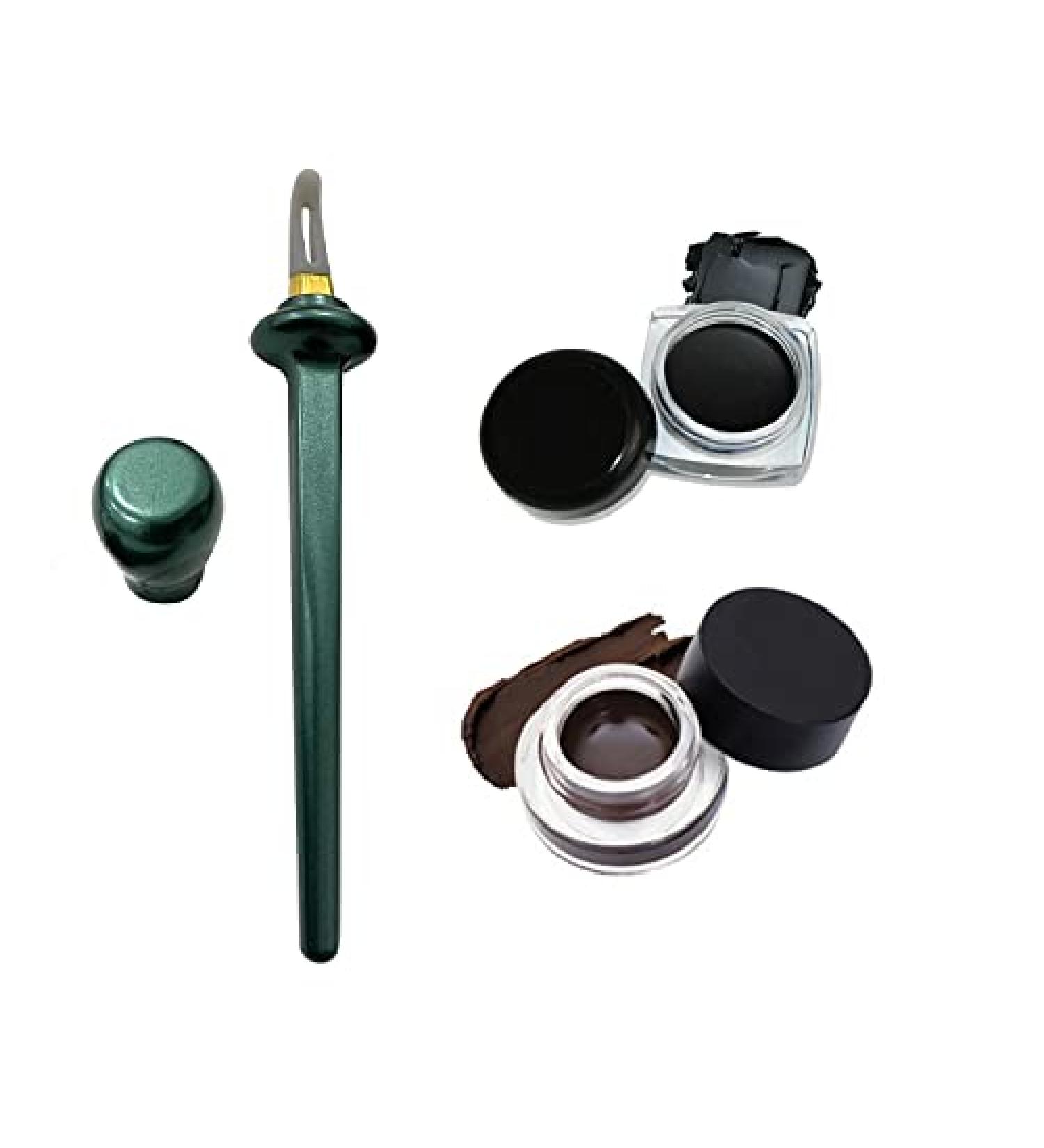 3pcs Silicone Eyeliner Tool Set - Easy No-Skip, Waterproof, Long Lasting Eyeliner | Includes Reusable Tool and 2 Creams - Buy Online on GoSupps.com