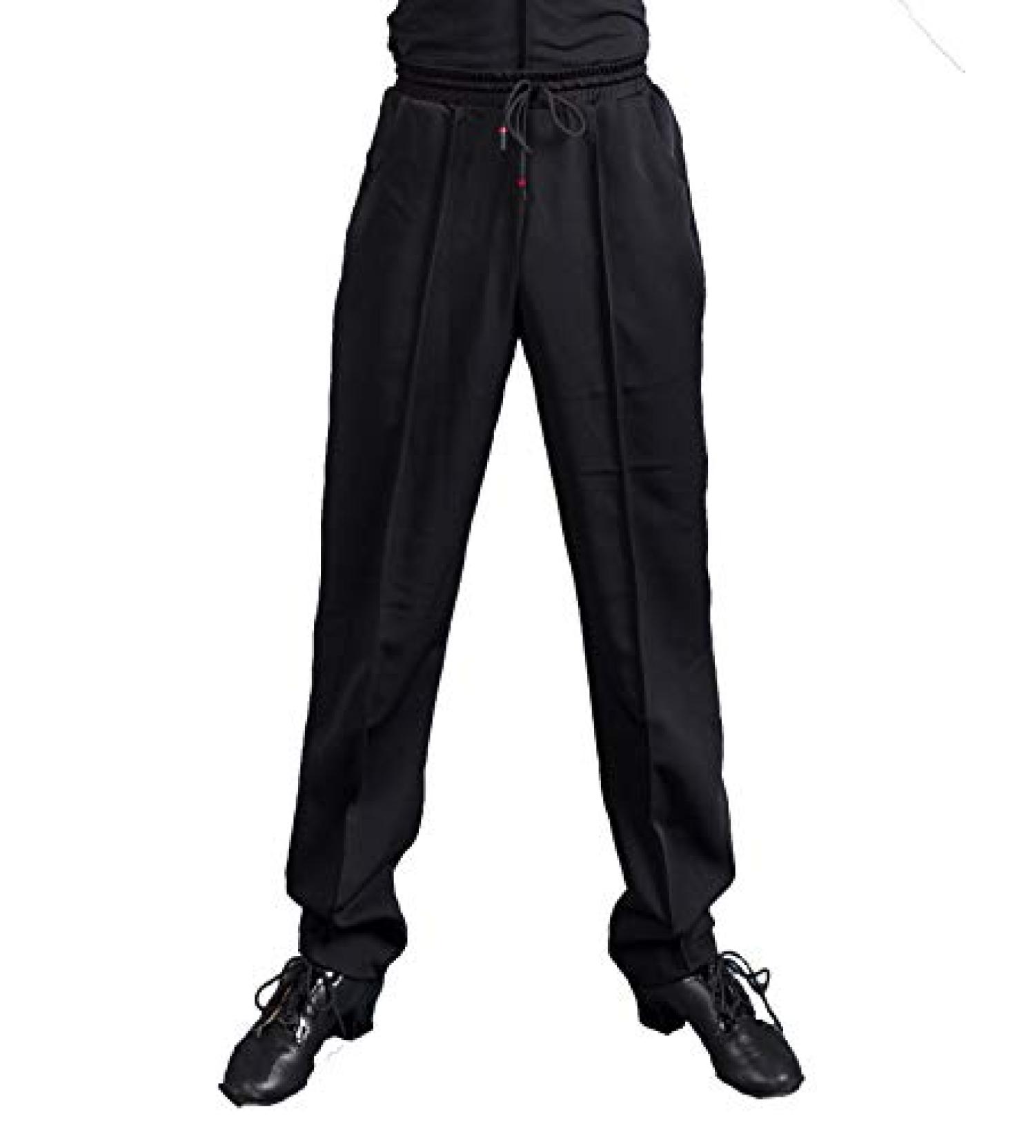 SCGGINTTANZ G5013 Men's Latin Modern Ballroom Dance Harlan Trousers/Pants - Black (Small) - Buy Online on GoSupps.com