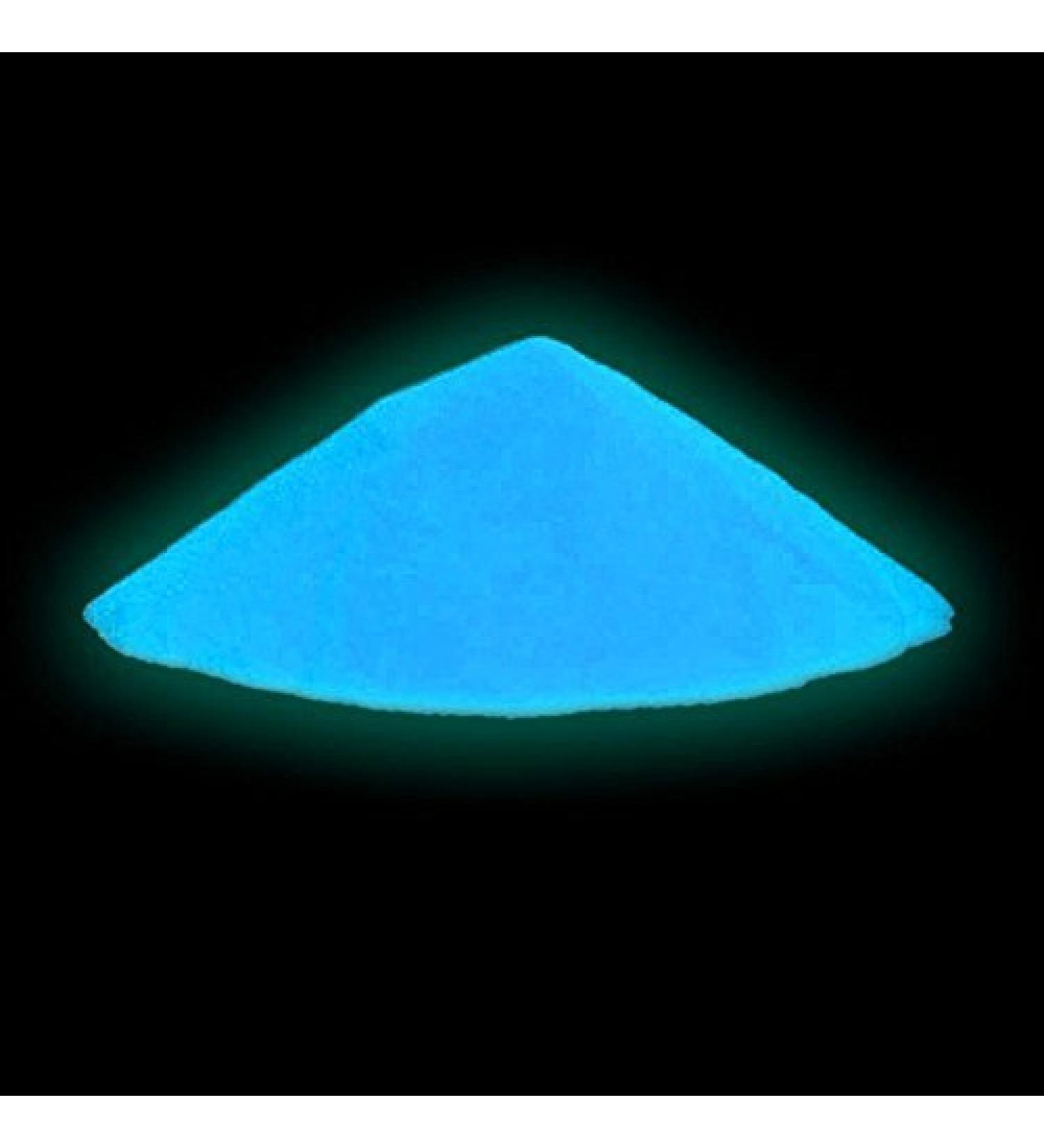 neon nights Fluorescent Glow in the Dark Powder  Safe  Long Lasting Non-Toxic Luminous Pigments for Epoxy Resin  Slime  Nails  Acrylic Paint  DIY Crafts  Neon Colored Paint Powder - Blue  100g/3.5 oz Sky - Blue