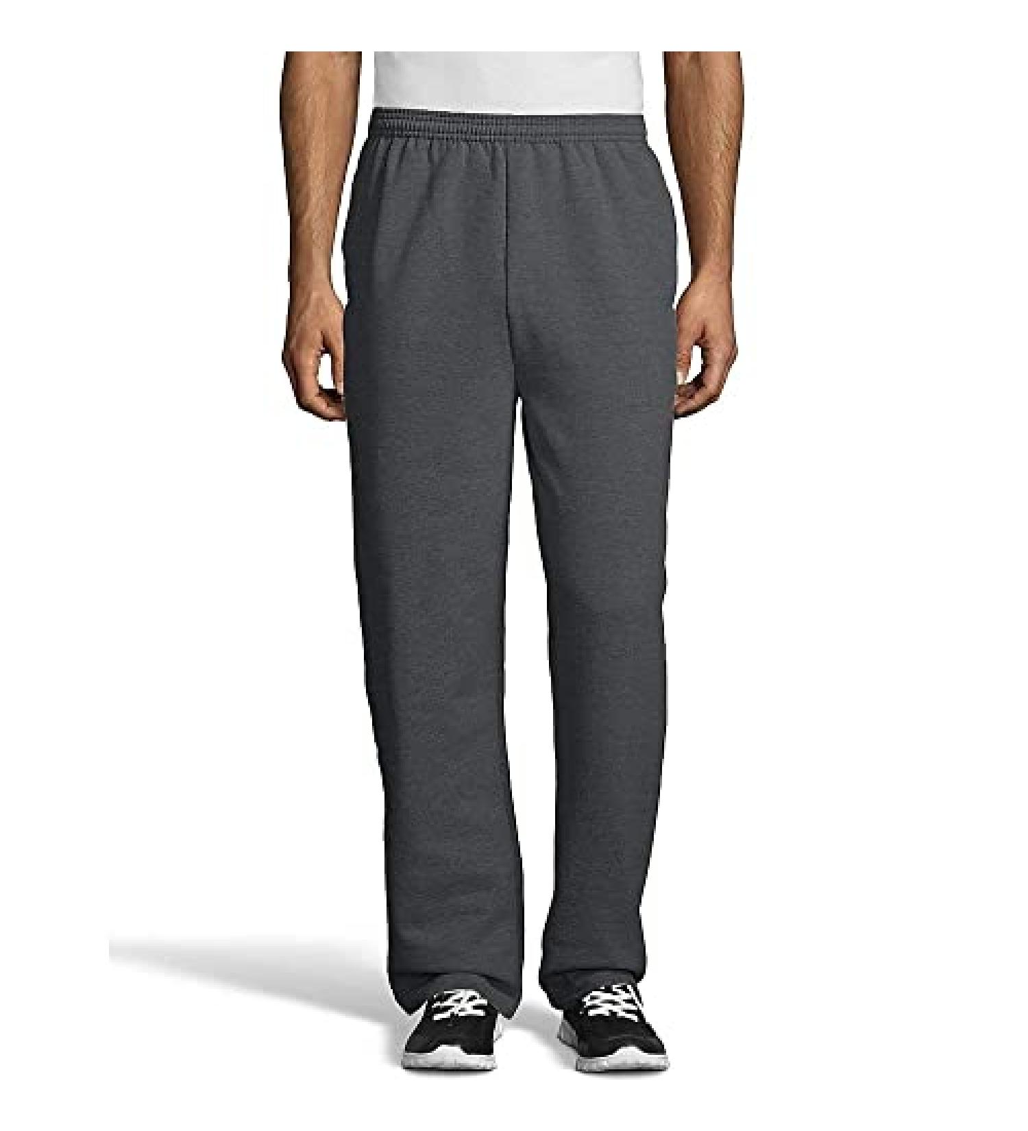 Hanes Men's Large Charcoal Heather Sweatpants - Buy Online on GoSupps.com