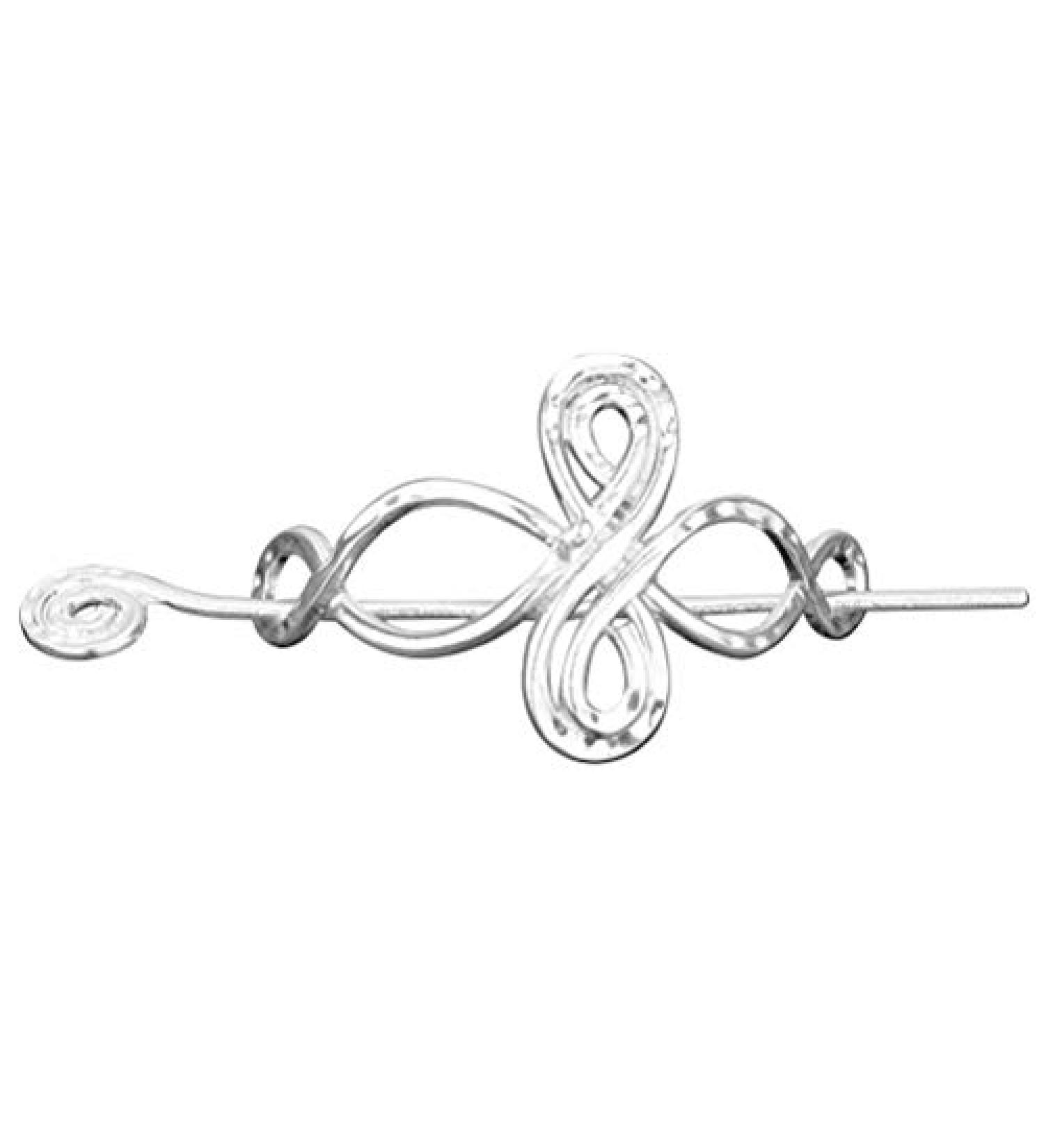 Lurrose Silver Celtic Knot Hair Stick - Vintage Metal Hair Slide for Women - Buy Online on GoSupps.com