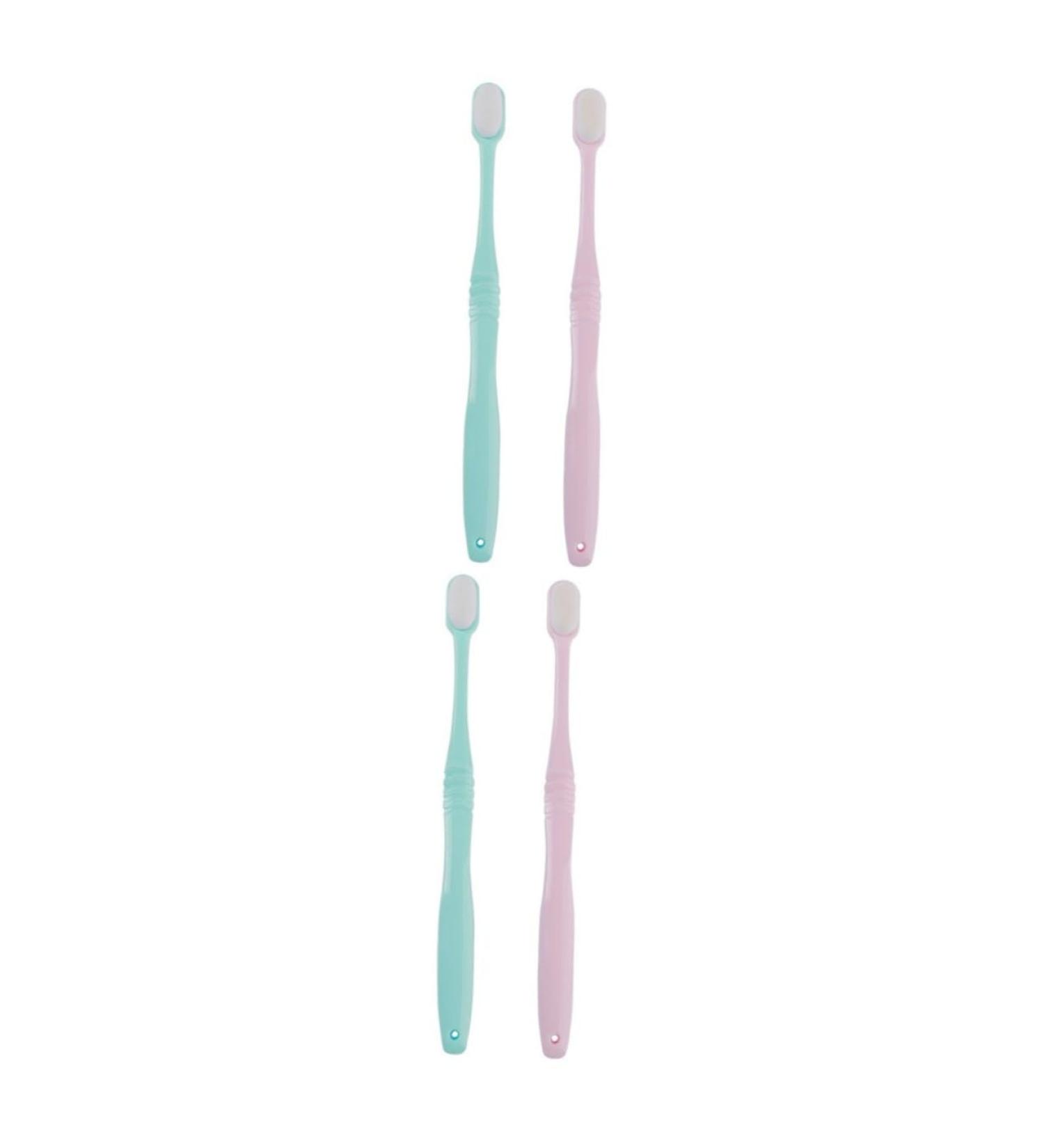 Minkissy 4-Pack Soft Nylon Toothbrush Set for Kids & Adults | Portable Dental Hygiene & Oral Care Products - Buy Online on GoSupps.com