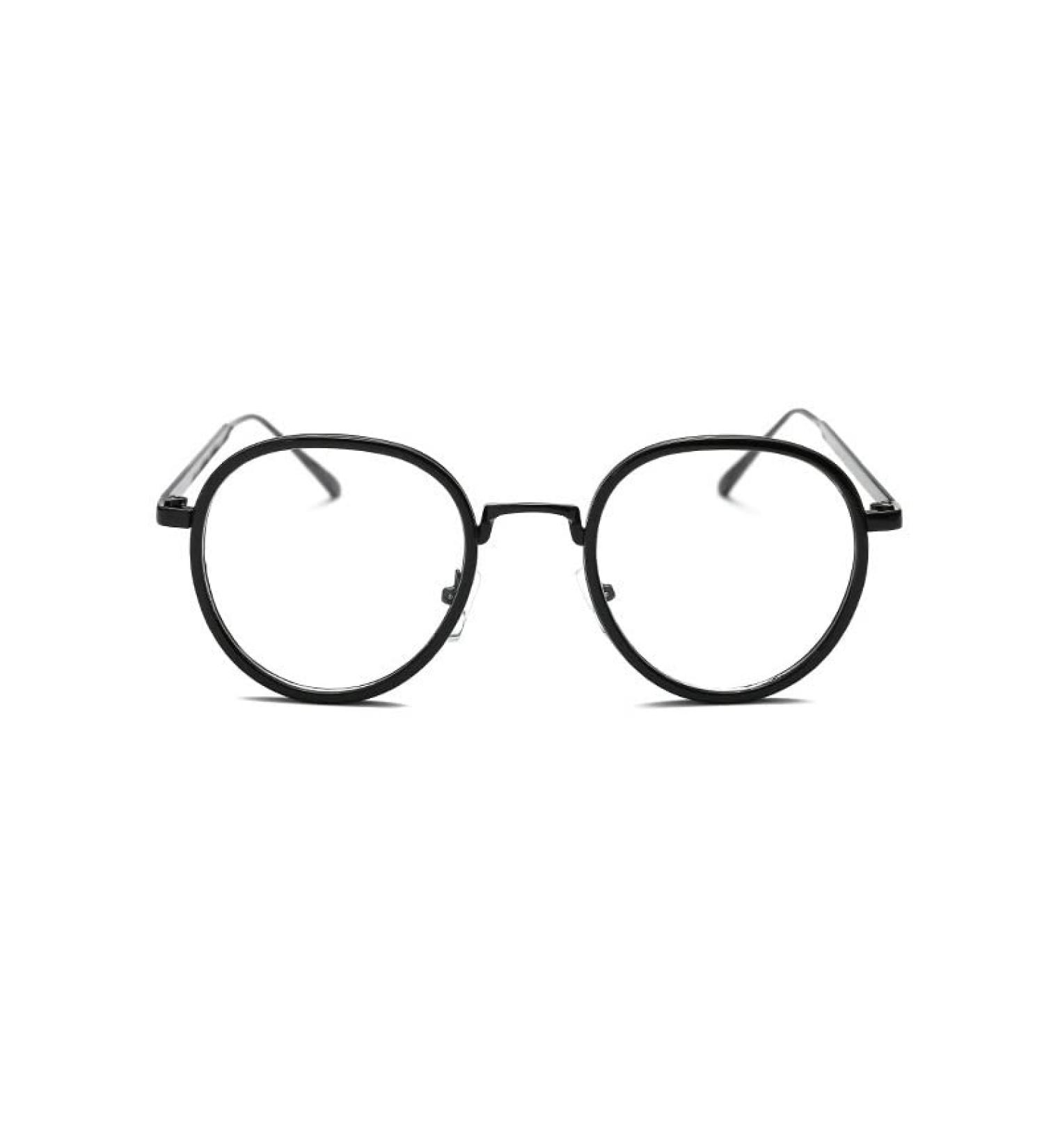 PARWANA Anti Eye Strain Readers - Cute Large Round Glasses for Men & Women +150 - Stylish Black-Gold Eyewear for Comfort & Clarity - Buy Online on GoSupps.com