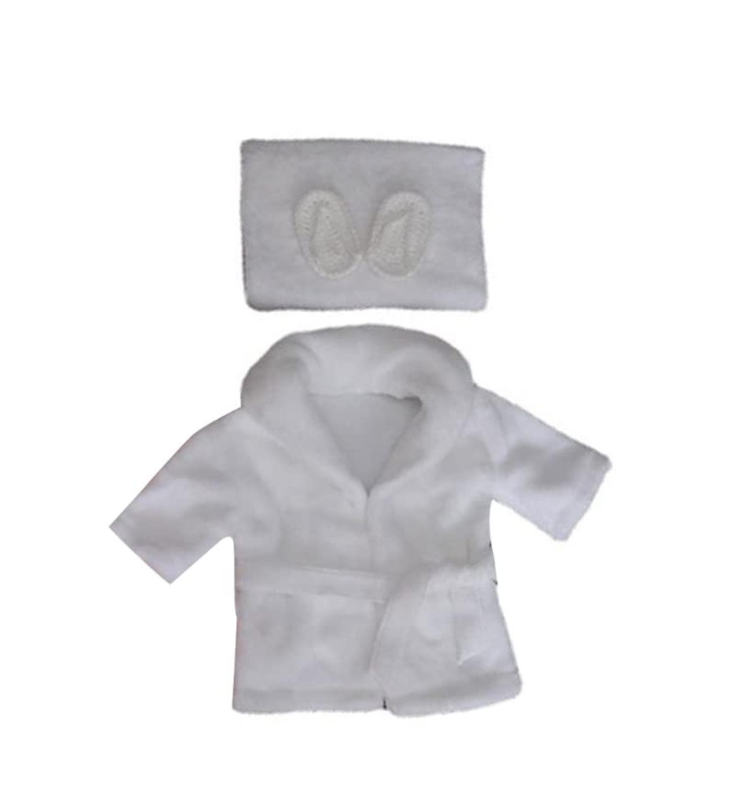 Cartbag Newborn Baby Photo Props - Pink & White Bathrobe & Towel Sets for Girls 0-6 Months - Buy Online on GoSupps.com
