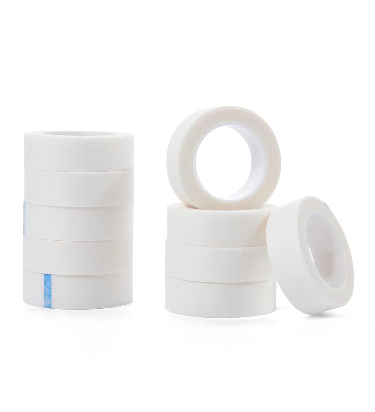 Lunamoon 10 Rolls Eyelash Tape - Premium Micropore Lash Extension Adhesive for Perfect Isolation | White | Ideal for Eyelash Extensions - Buy Online on GoSupps.com