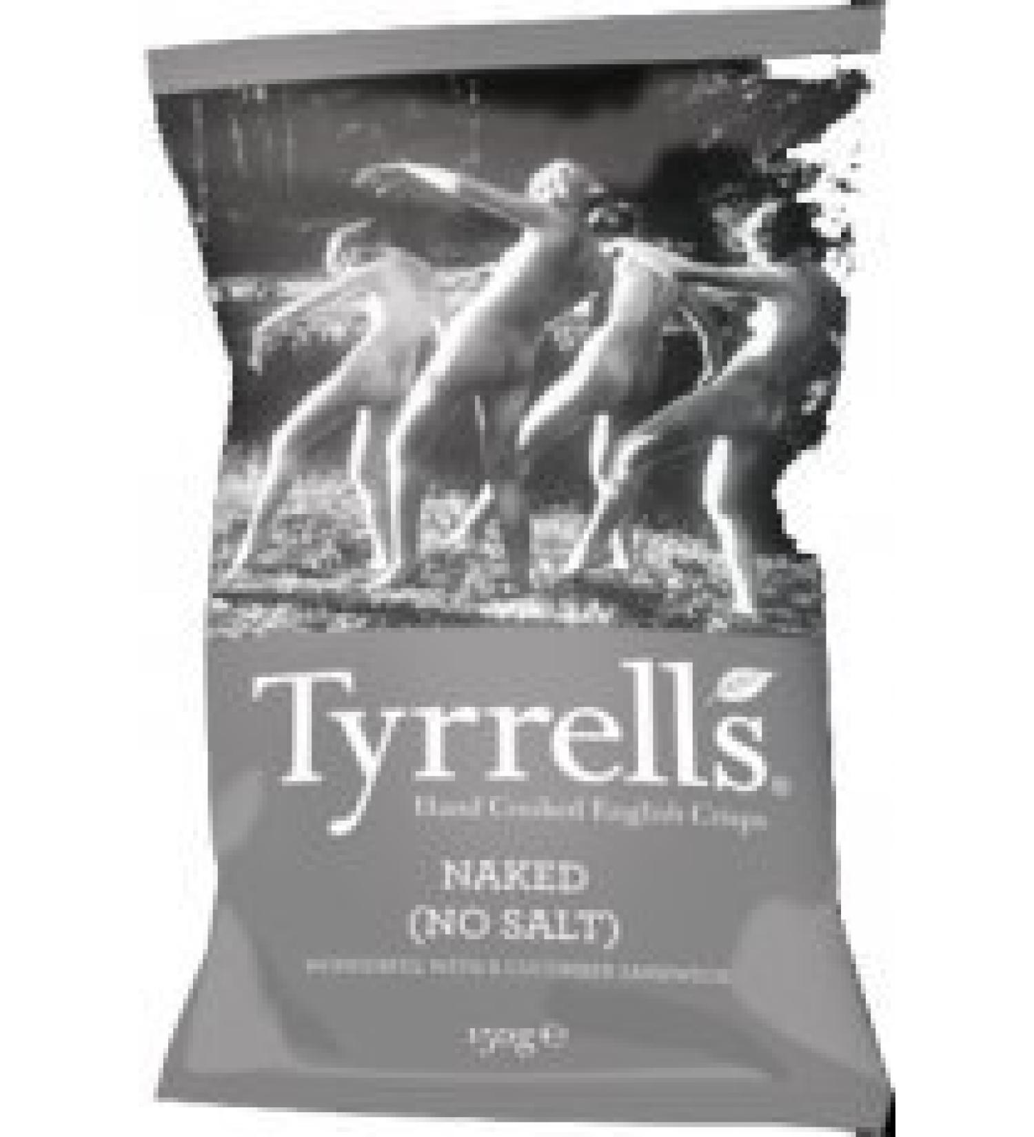 Tyrrells Naked Salt Free Tyrrells Chips 150g