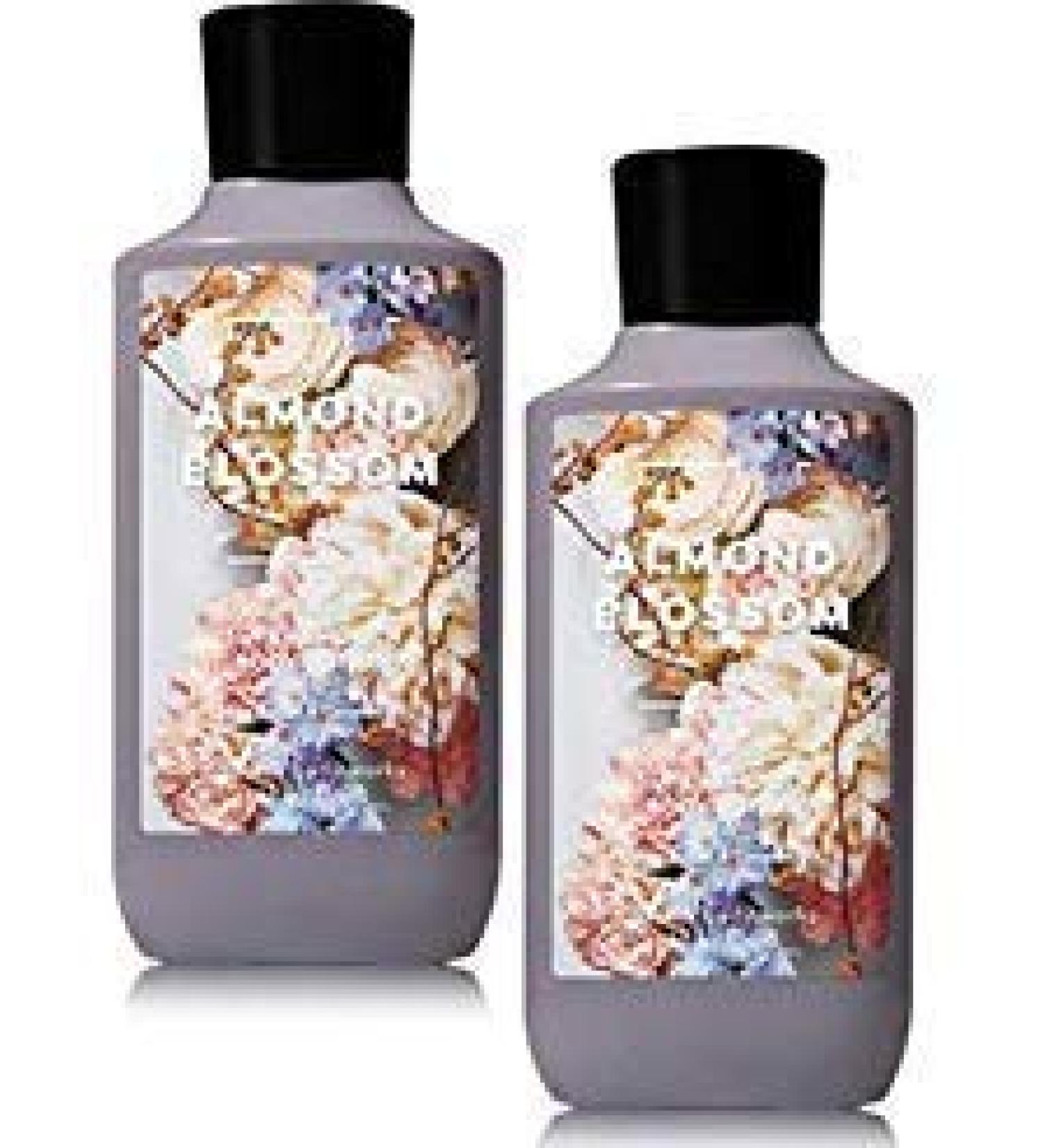 Bath and Body Works 2 Pack Almond Blossom Super Smooth Body Lotion. 8 Oz
