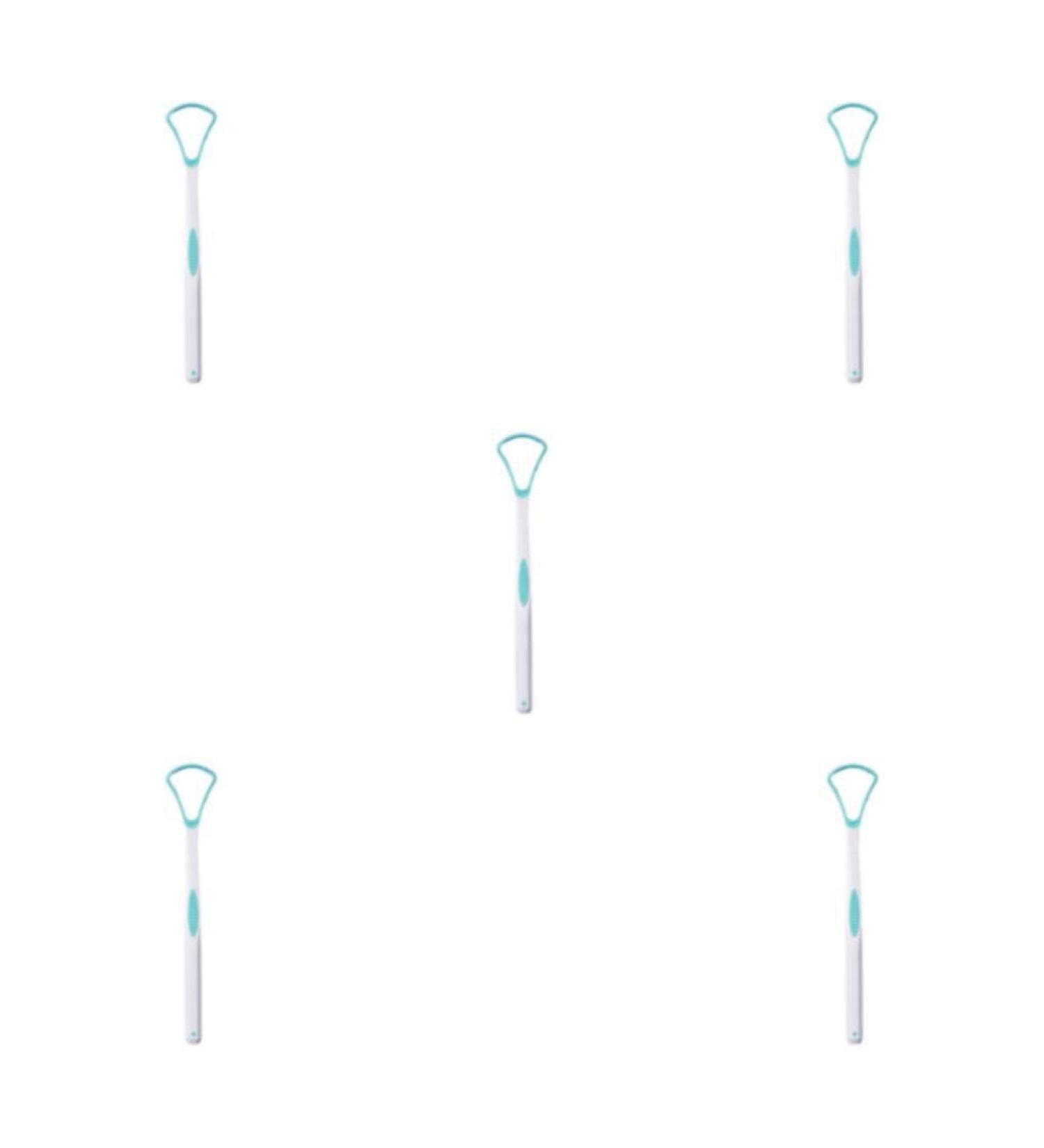 Buy Auklopvzz 5 Sets Tongue Scrapers - Home Hygiene Oral Care for Adults & Kids - Reusable Cleaning Brushes - Universal Blue - Buy Online on GoSupps.com
